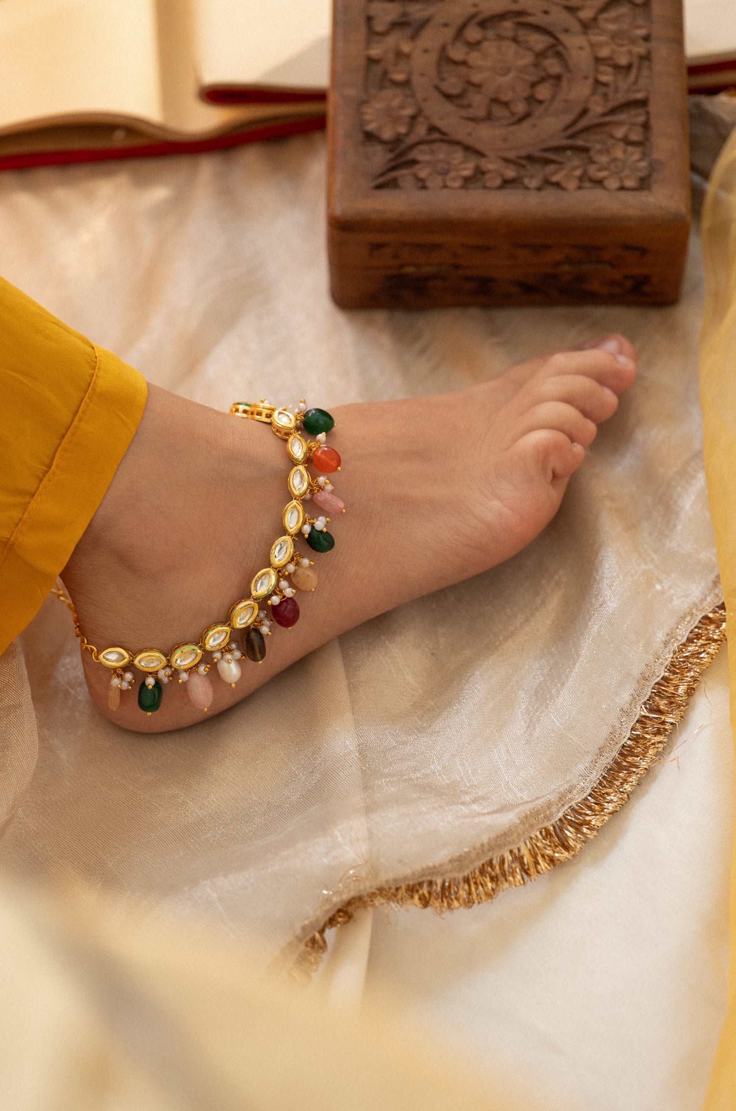 Anamika Kundan Anklets
