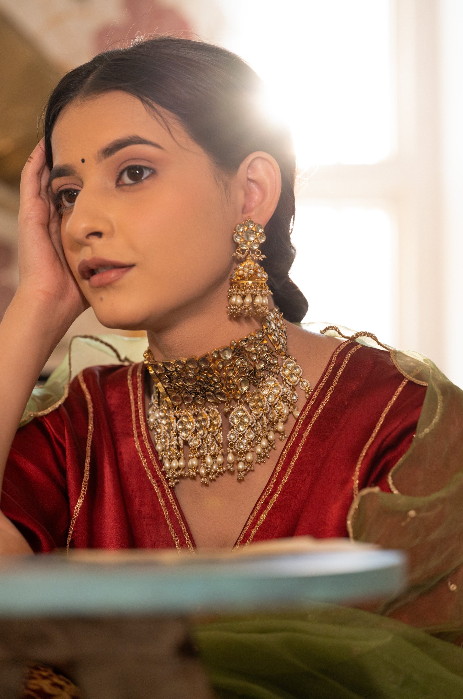Akruti Kundan Necklace Set
