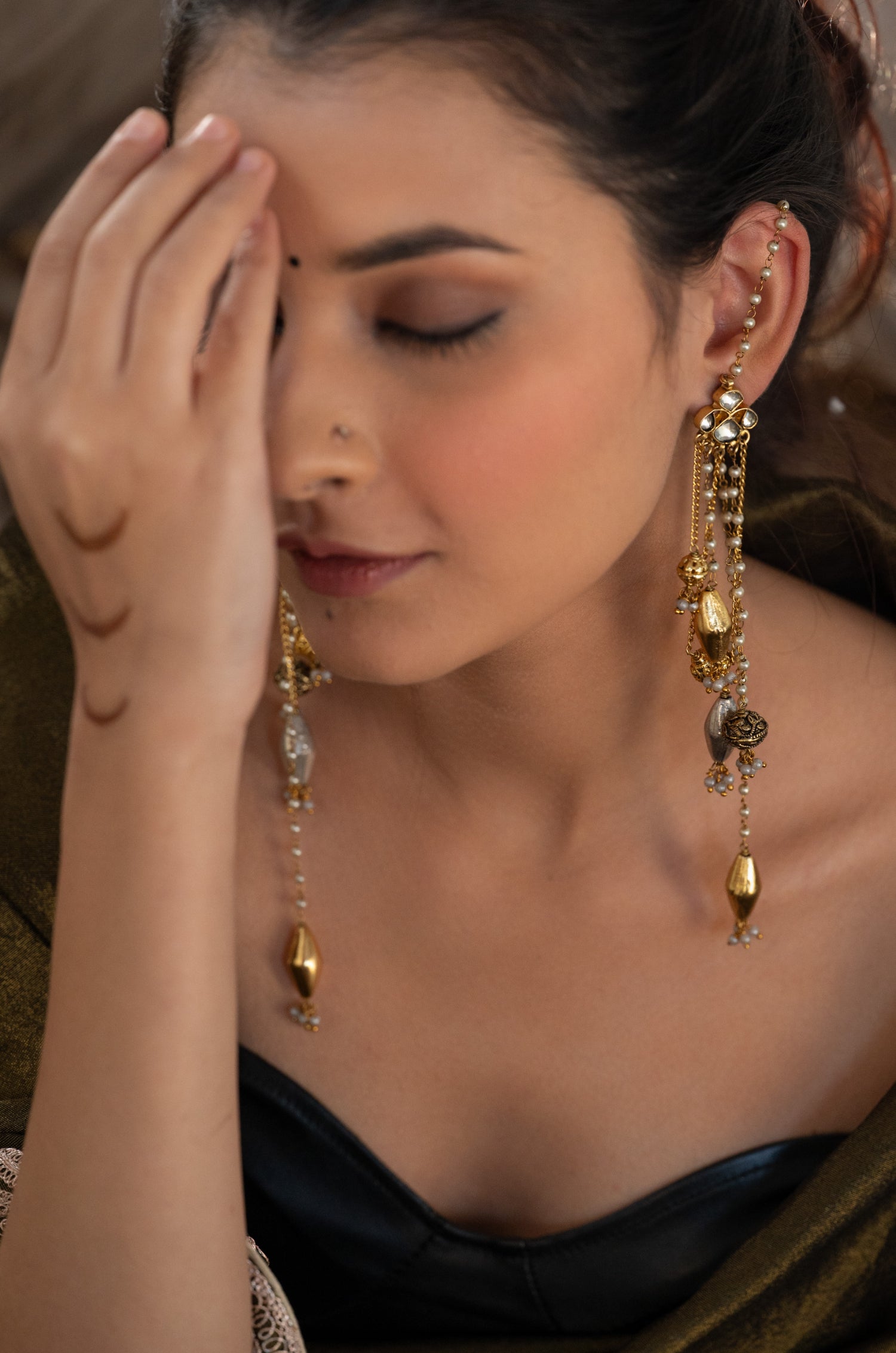 Kamya Kashmiri Kundan Earrings