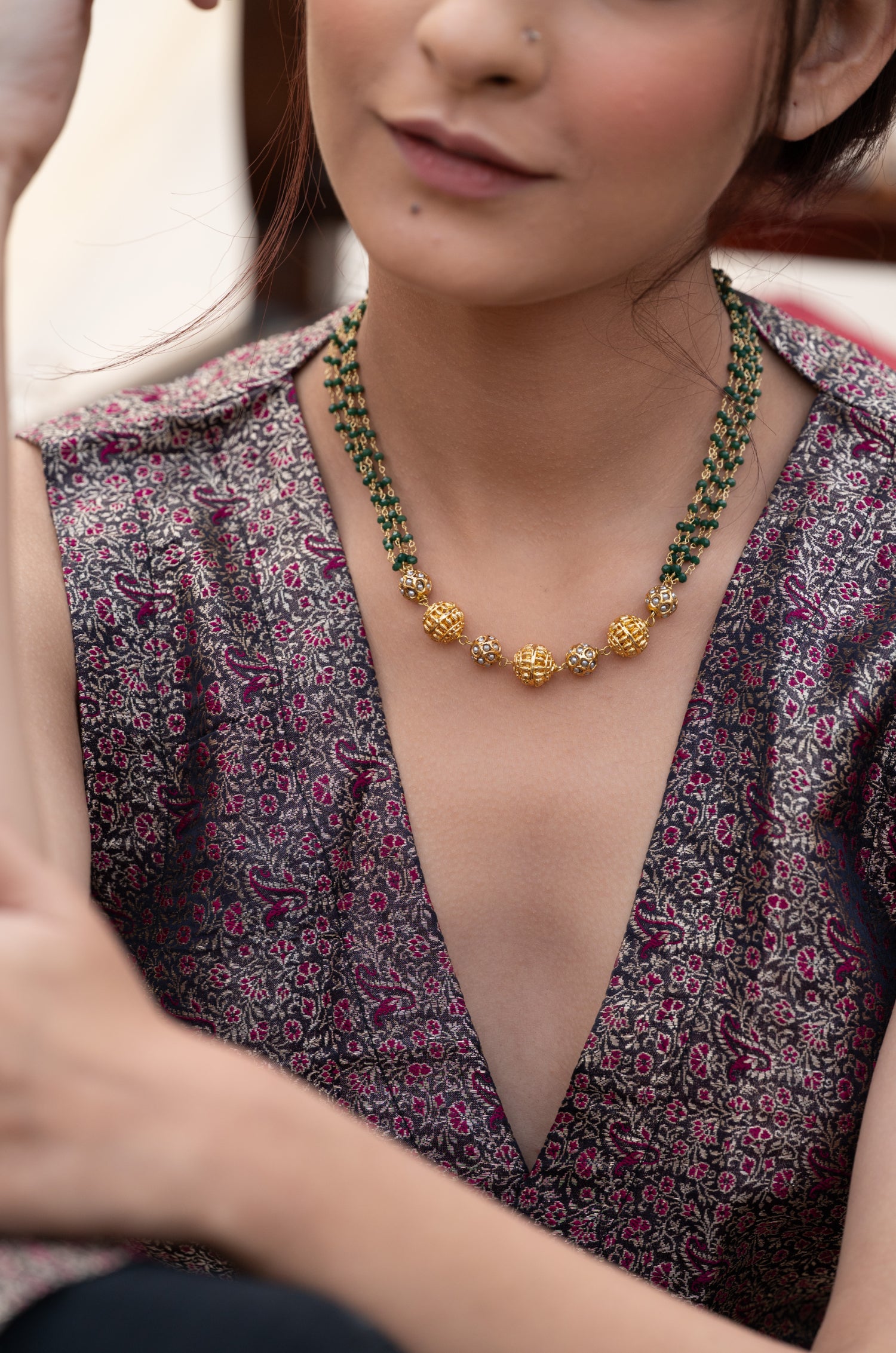 Farah Green Necklace