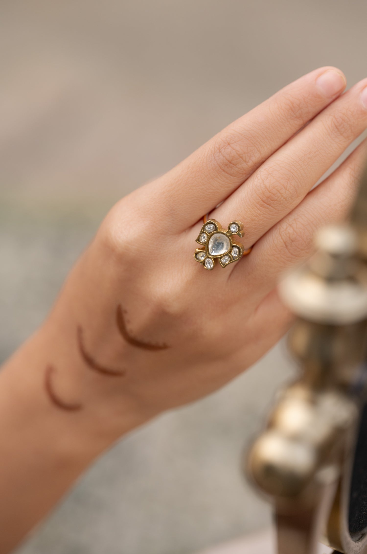 Abisha Kundan Ring