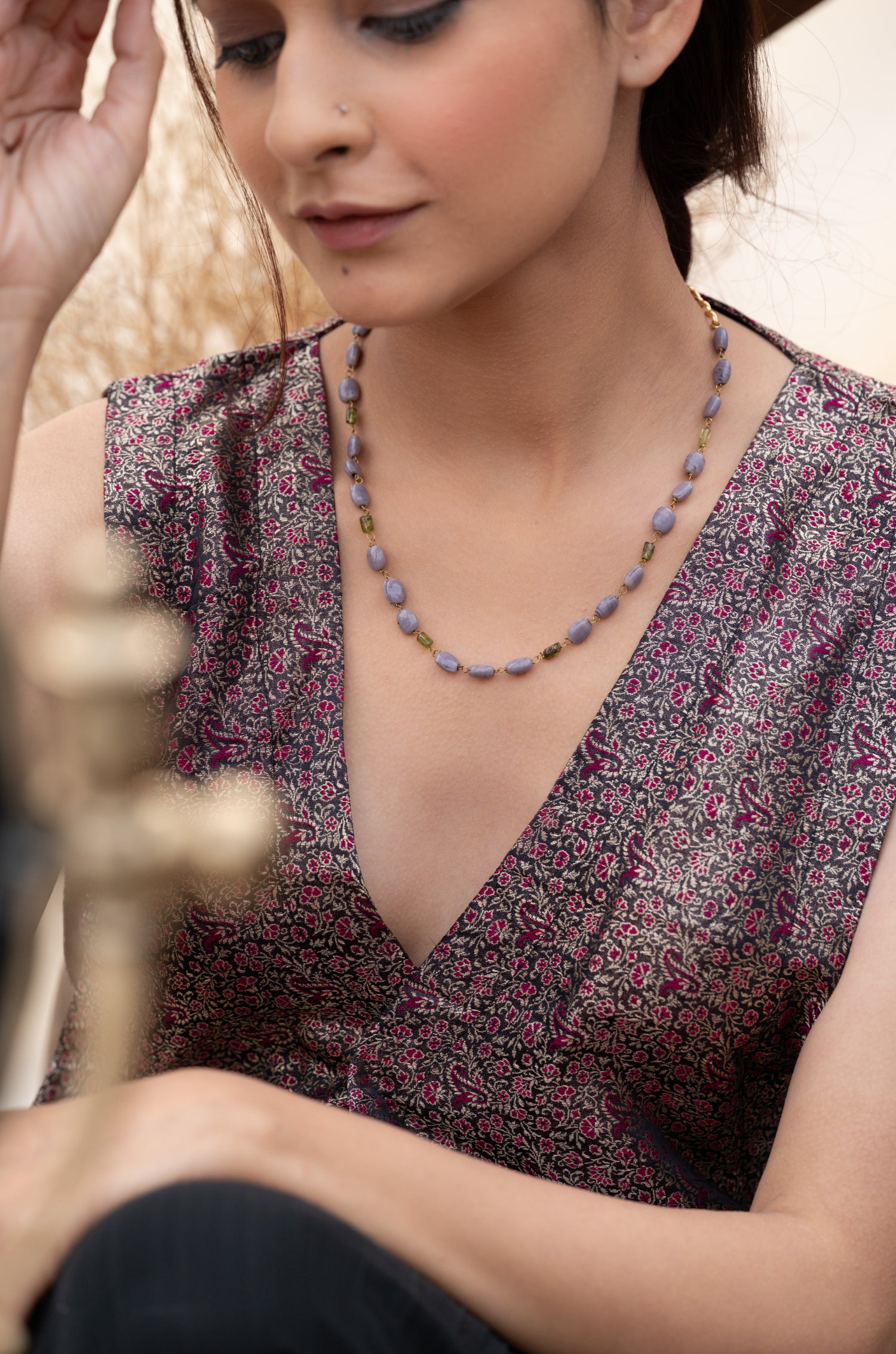 Tia Purple Necklace