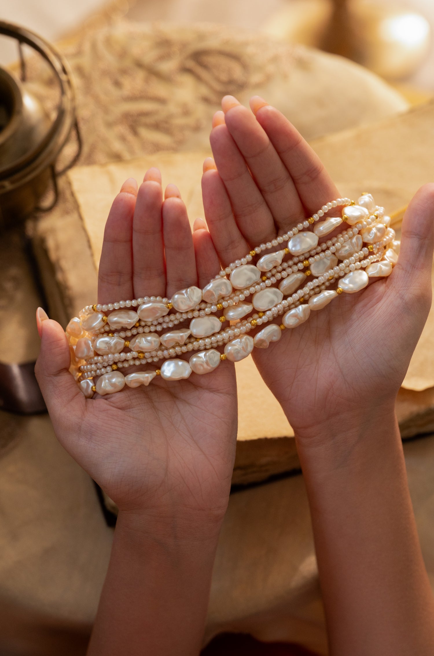 Manyata Pearl Choker Necklace