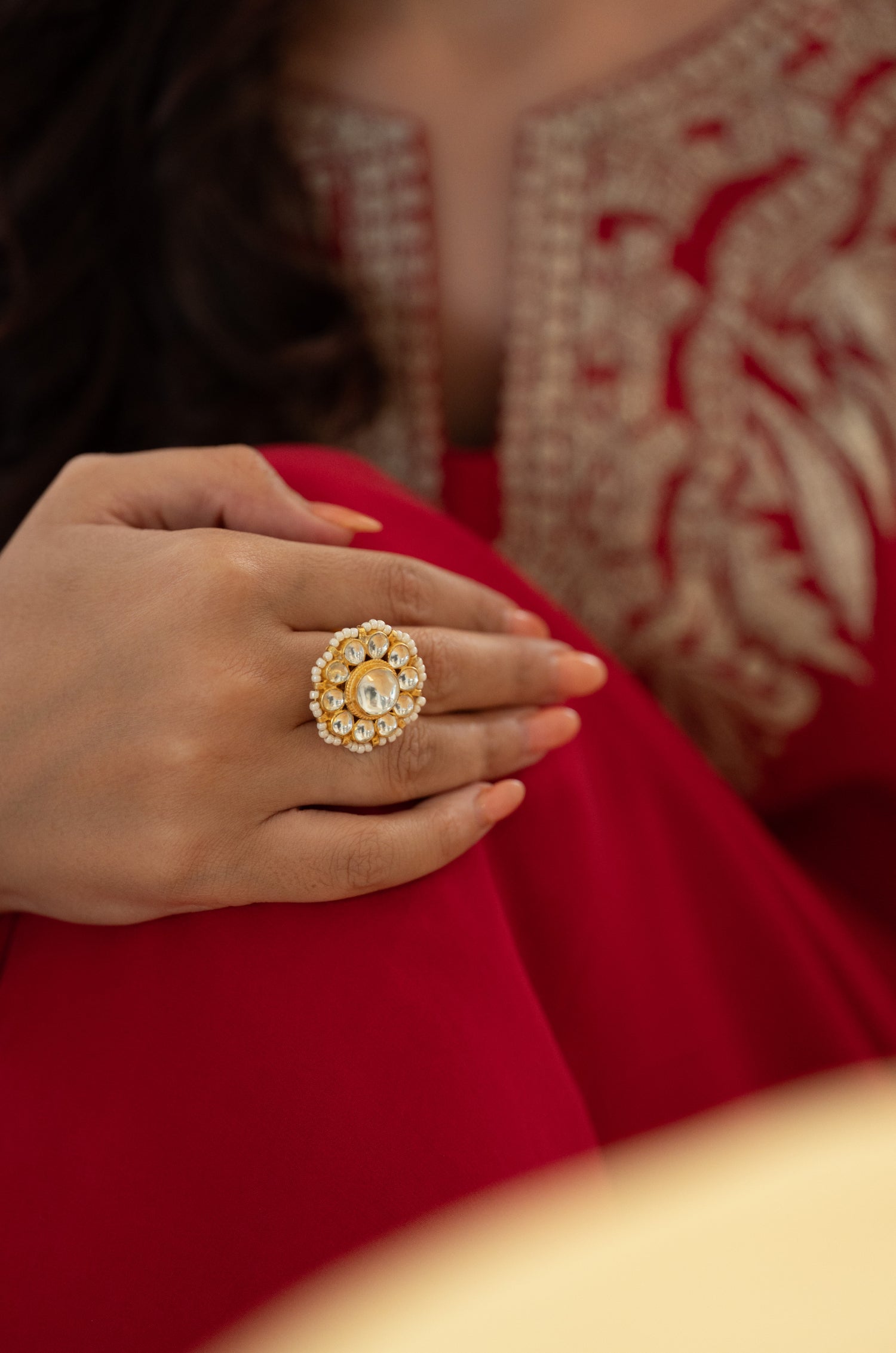 Alaiza Kundan Ring