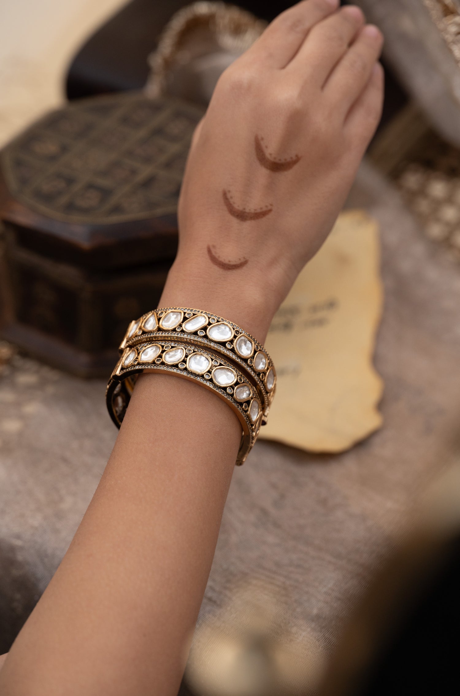 Suhasi Polki Bangles - Set of 2