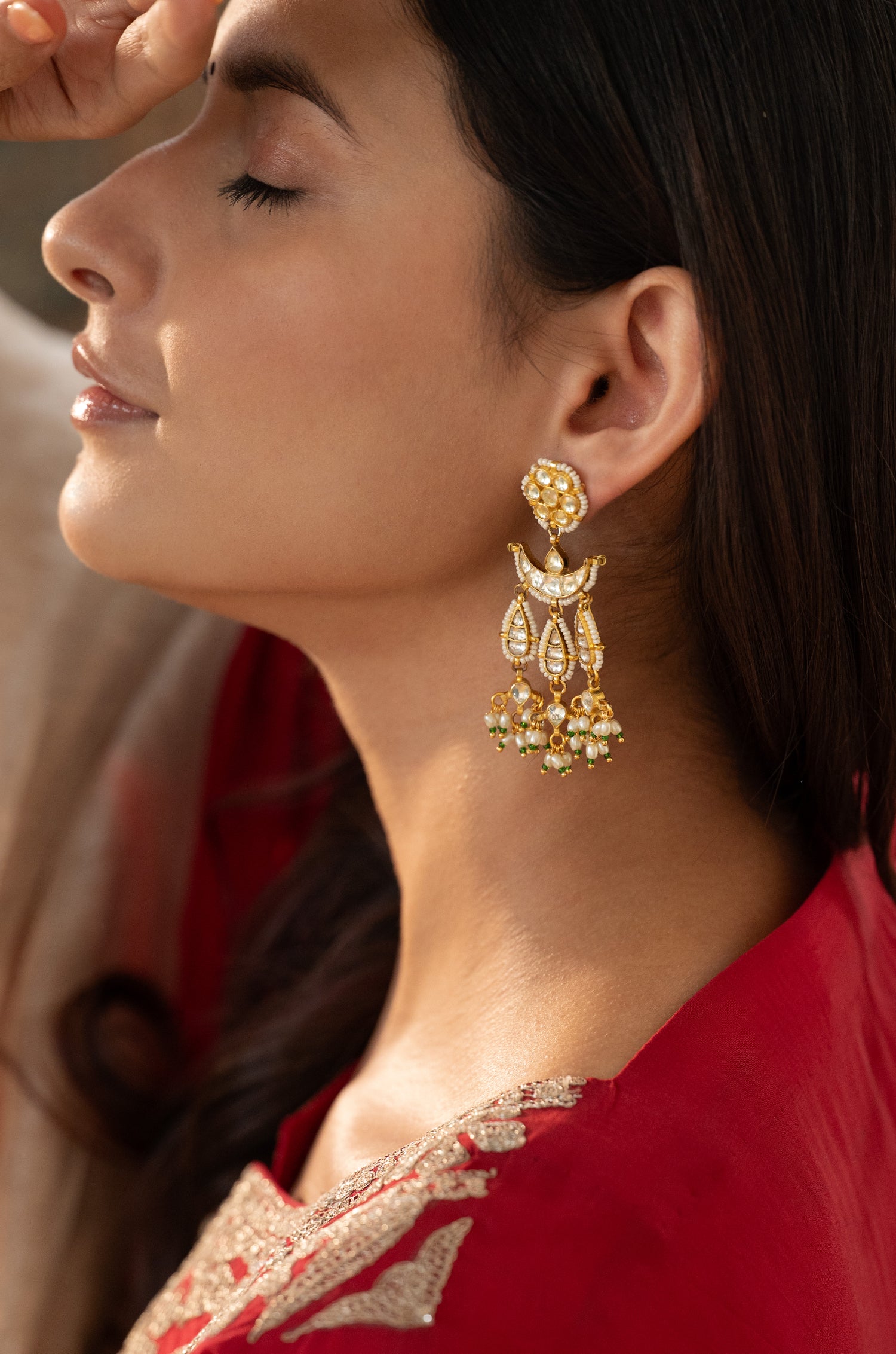 Lavanya Kundan Earrings