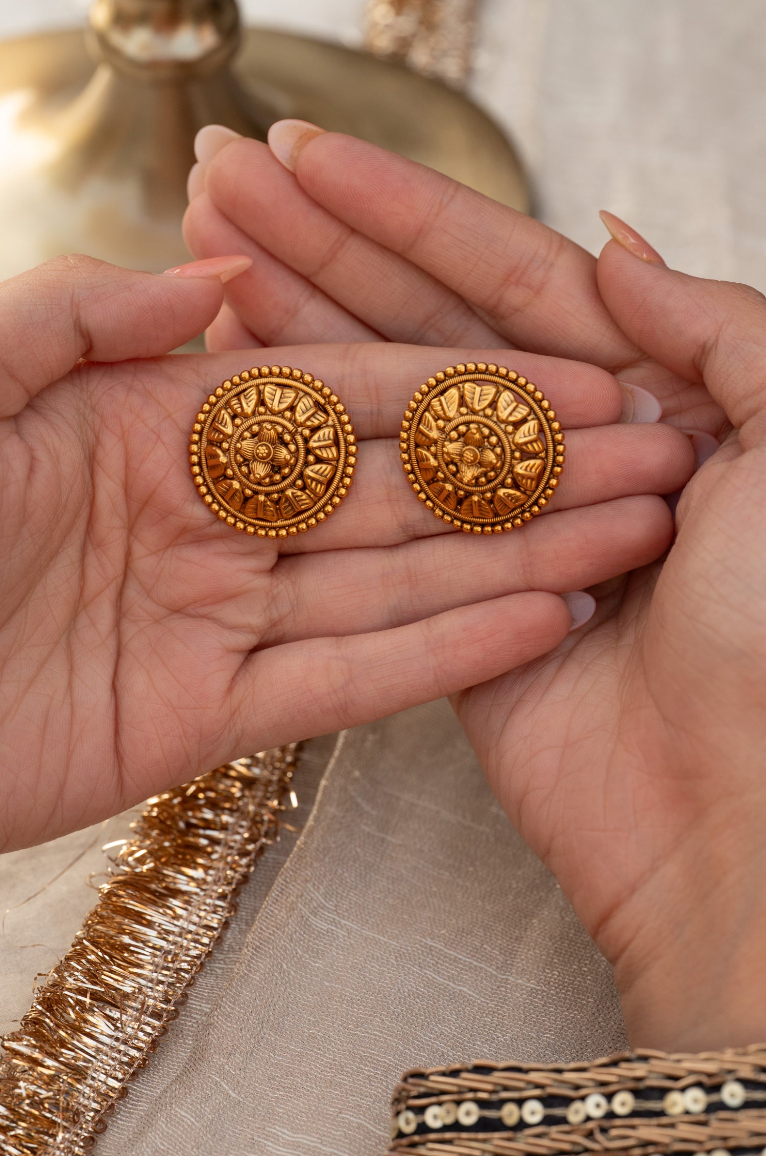 Chaitali Temple Studs