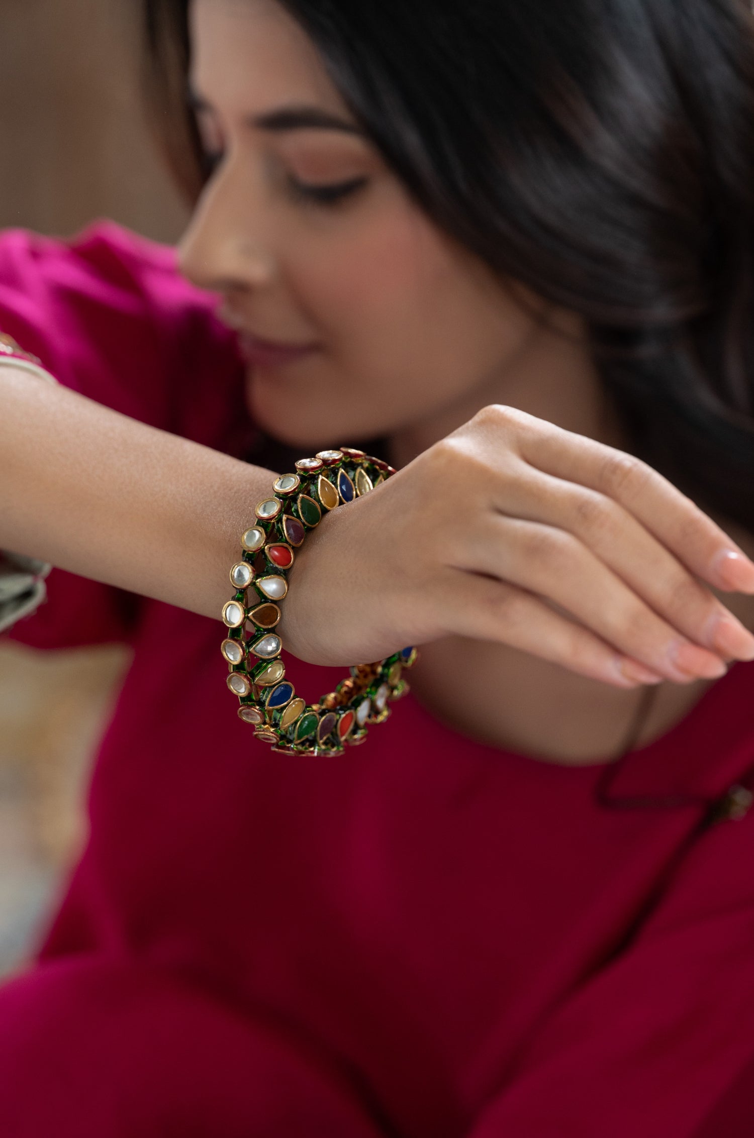 Inahira Navrattan Bangle