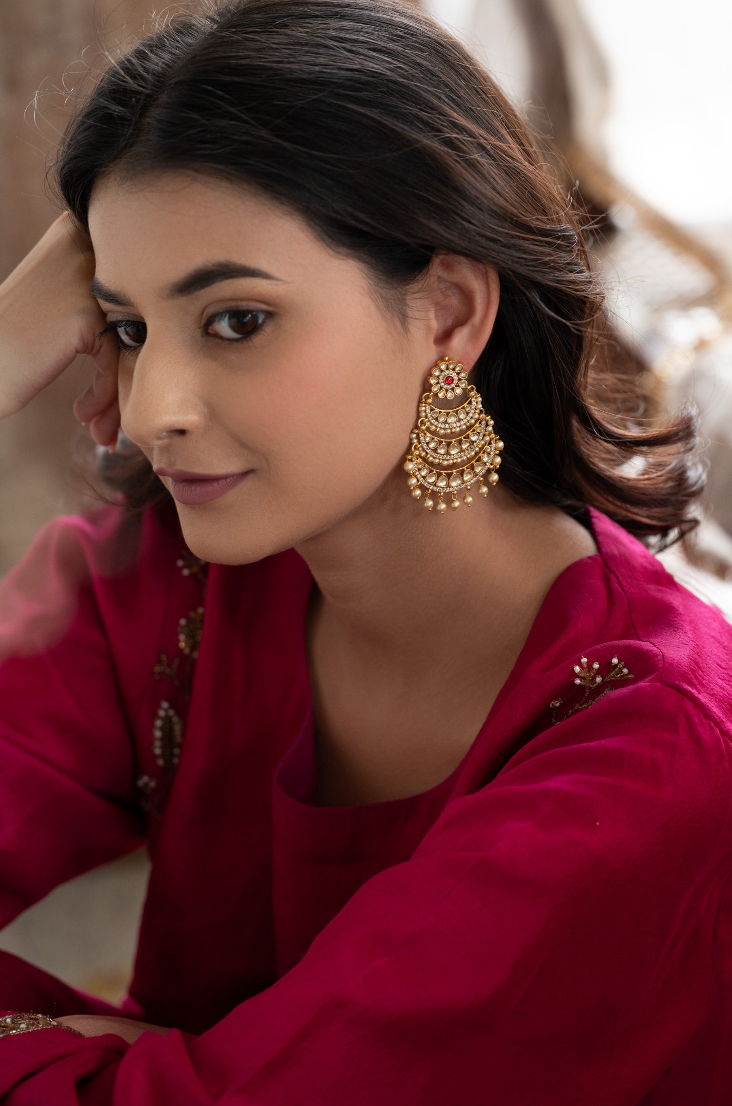 Alavya Kundan Earrings