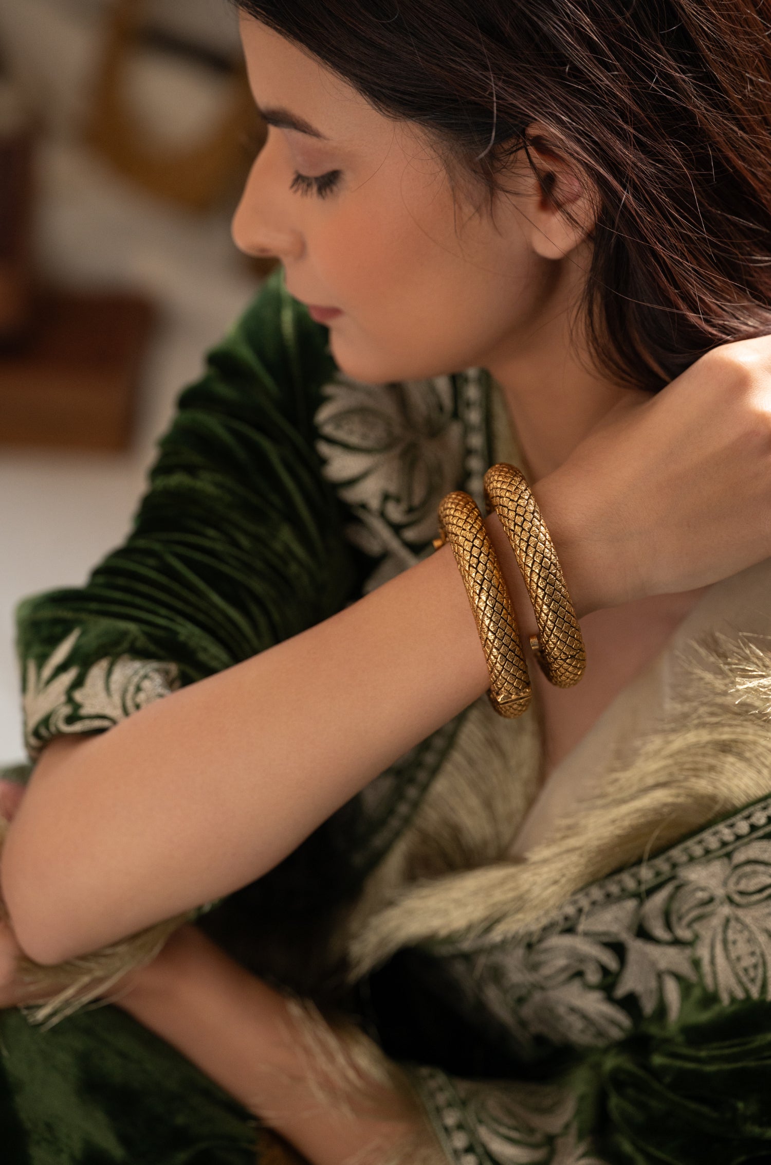 Arvi Temple Bangles - Set of 2