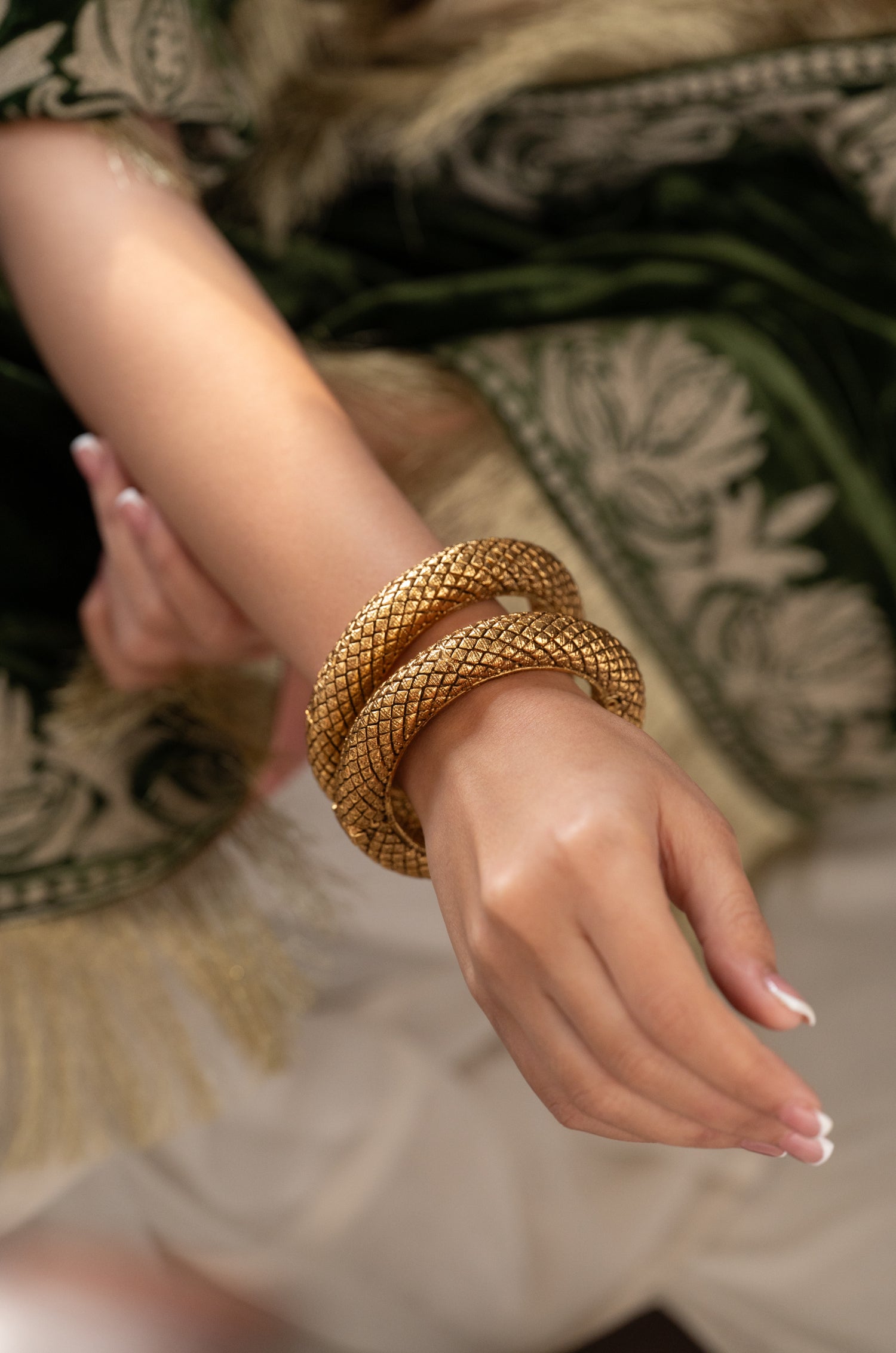 Arvi Temple Bangles - Set of 2