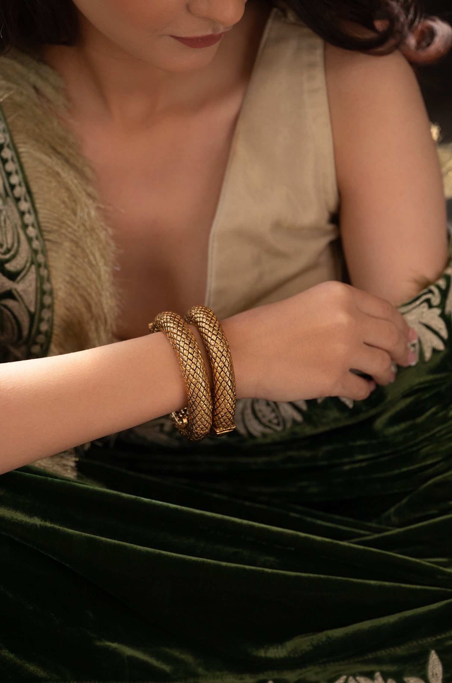 Arvi Temple Bangles - Set of 2