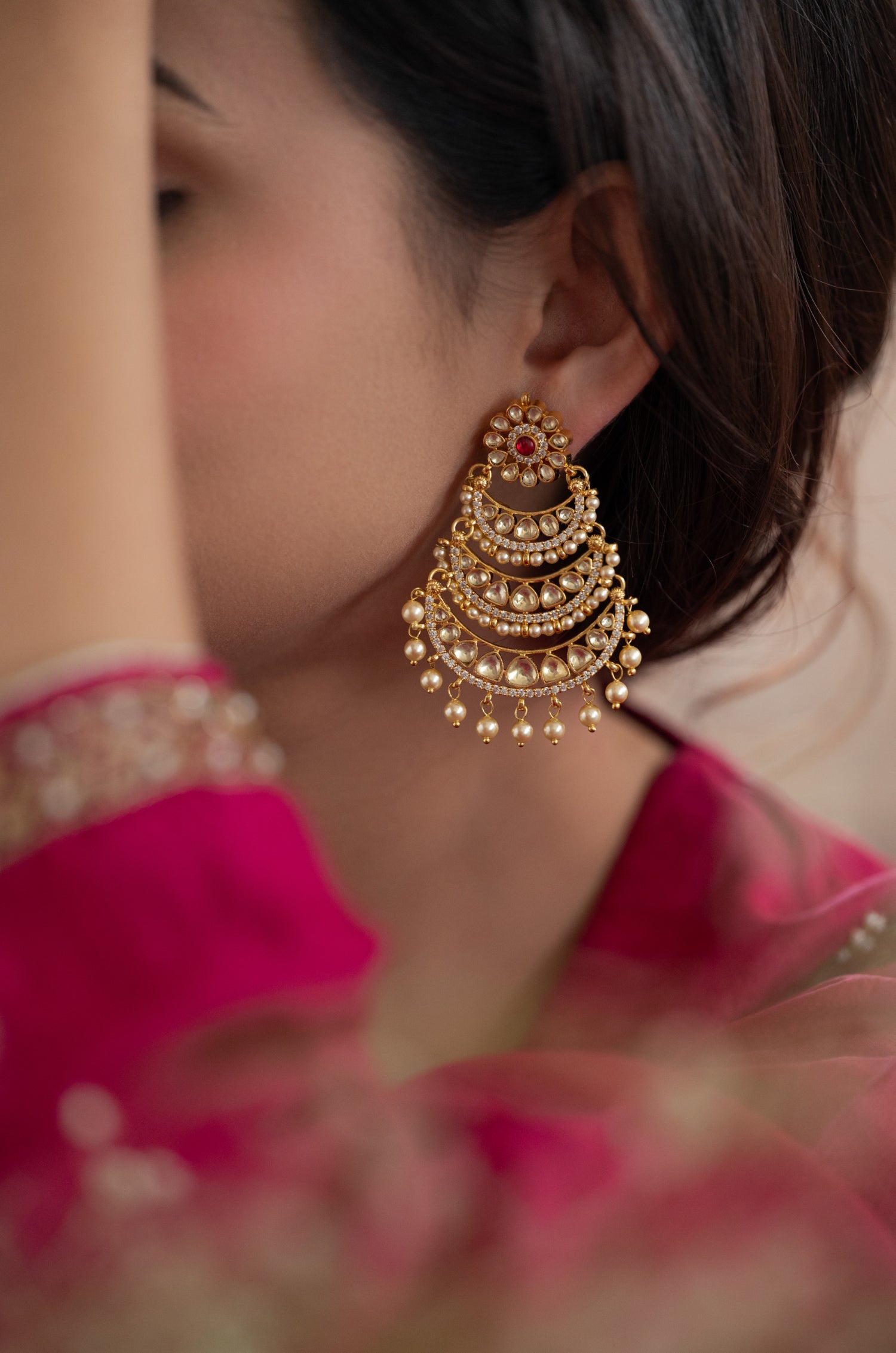 Alavya Kundan Earrings