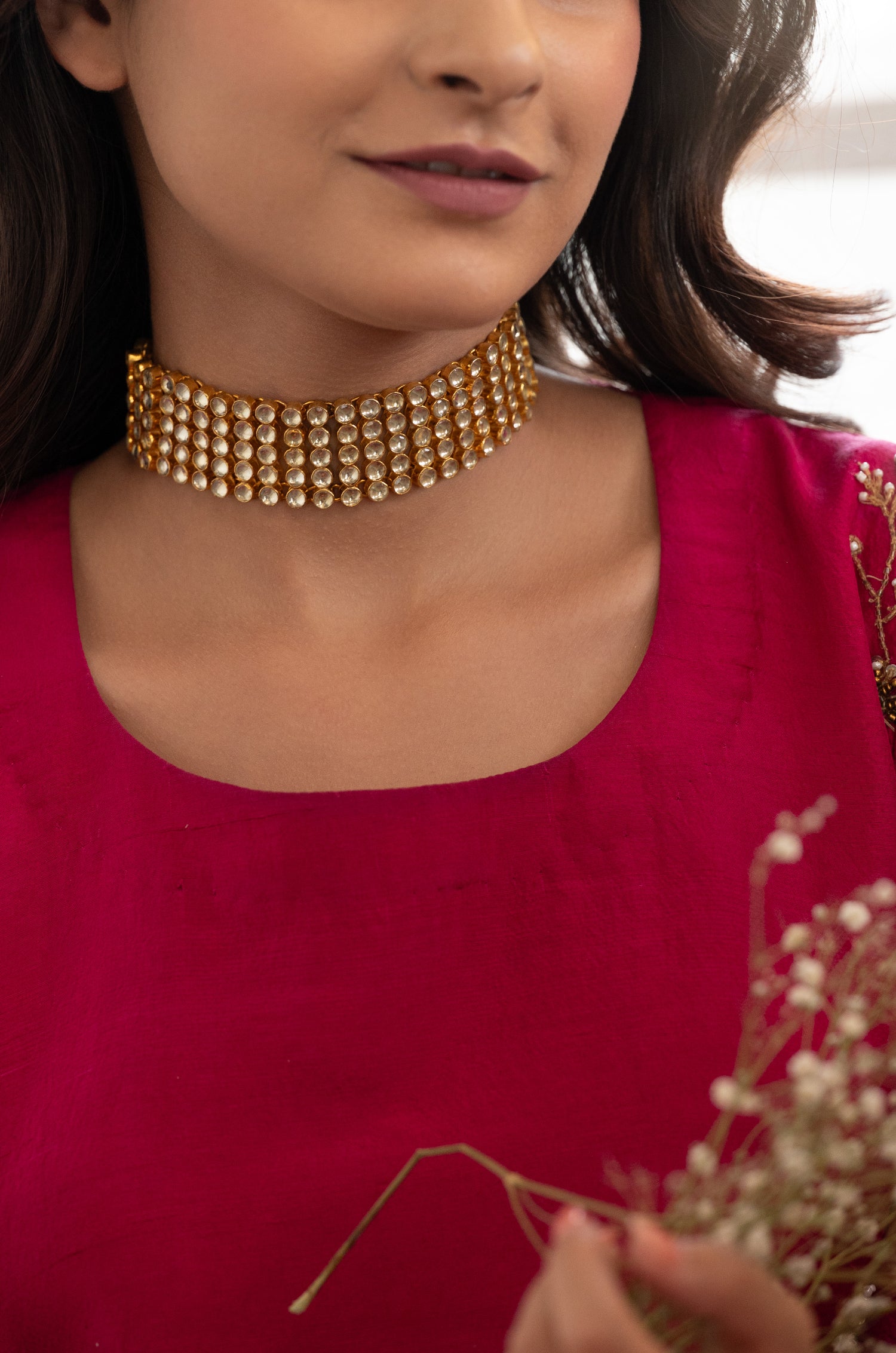 Azara Kundan Choker Necklace