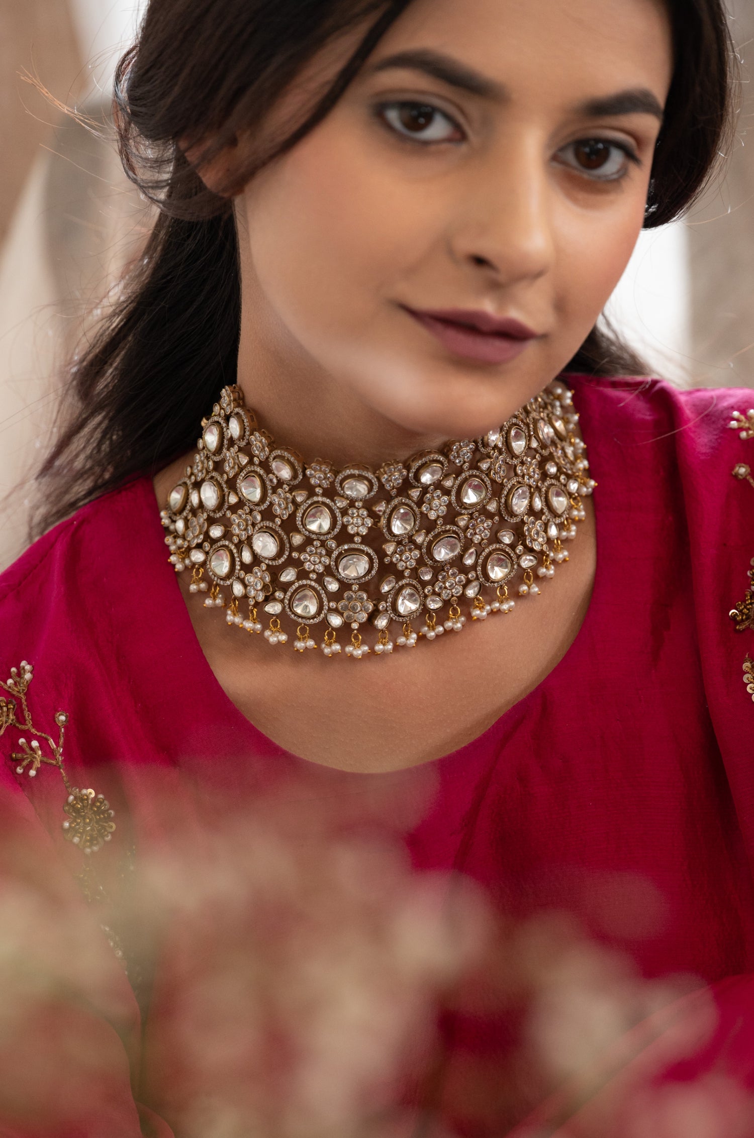 Sharanya Polki Necklace Set