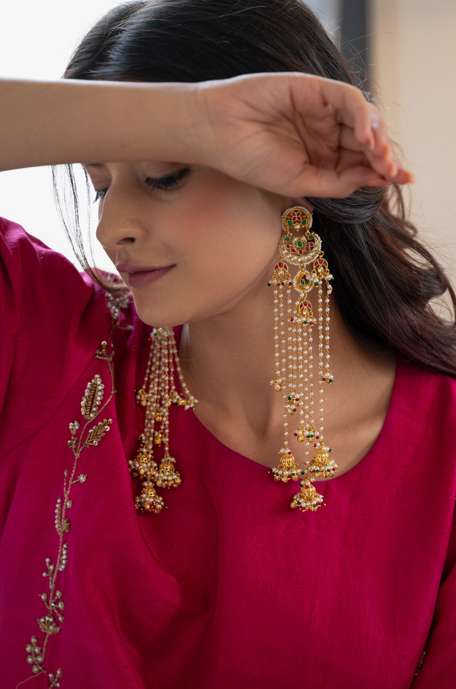 Asmita Kundan Kashmiri Earrings