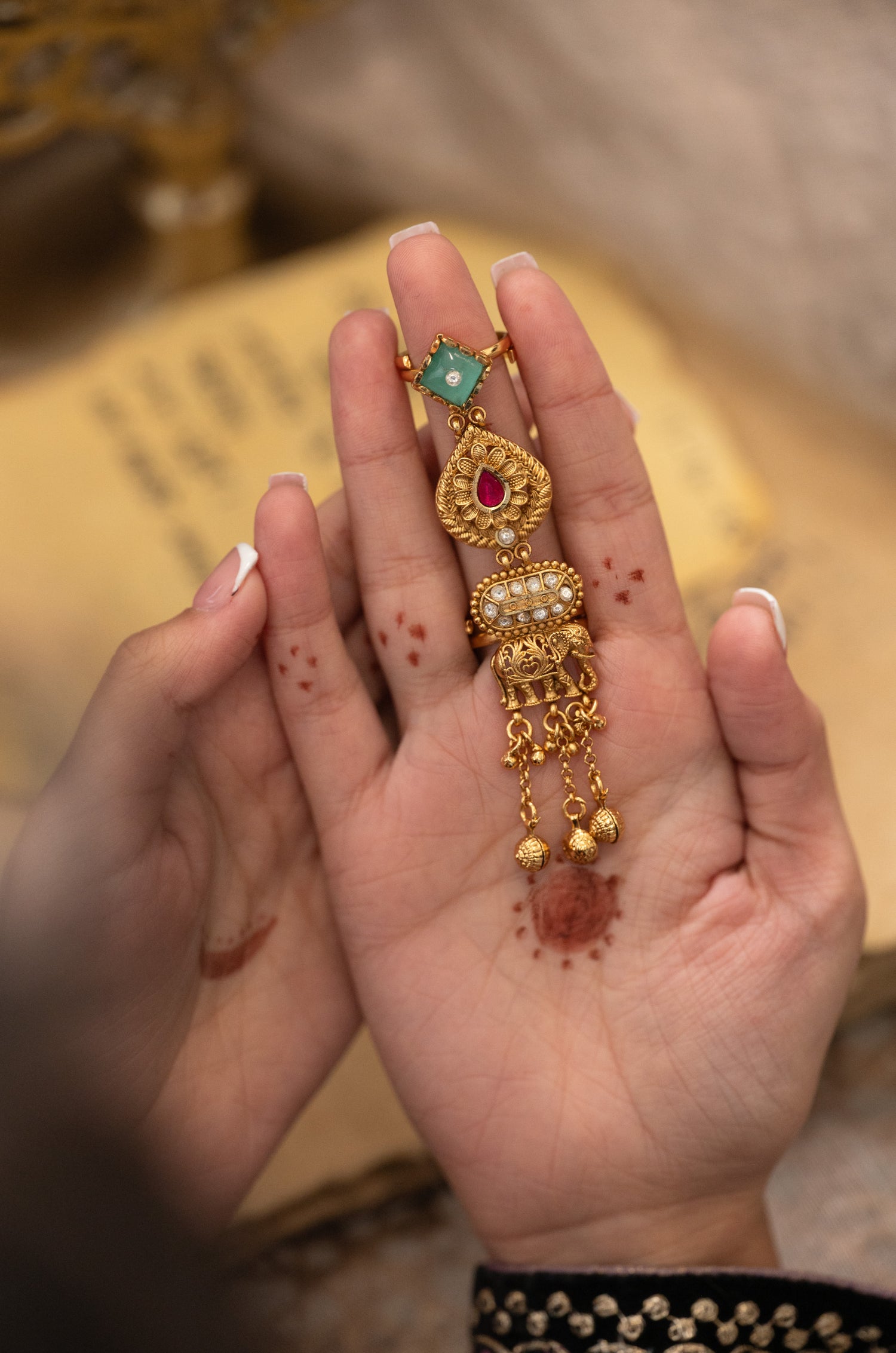 Rohini Temple Work Ring