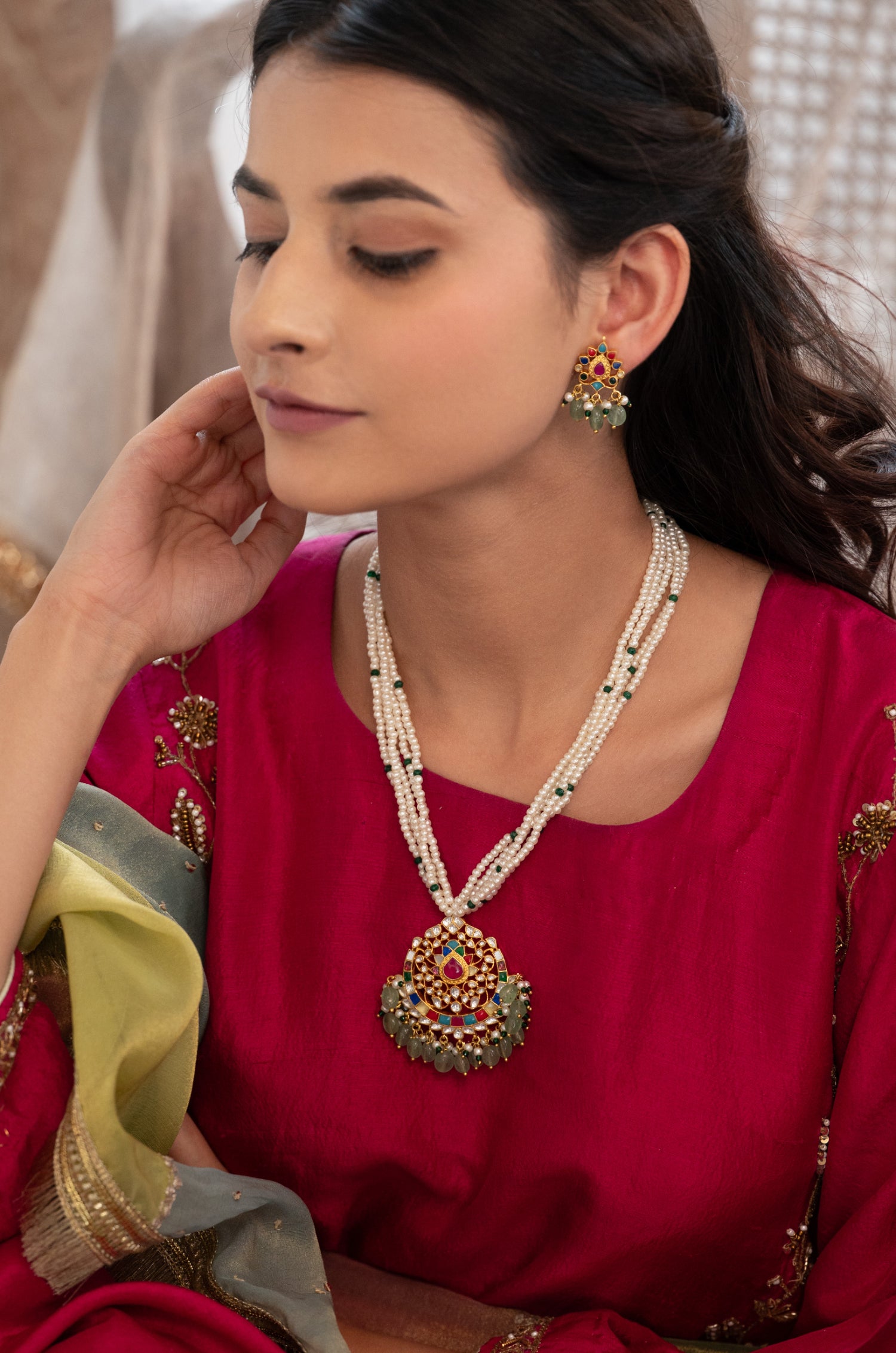 Zivara Multicolored Necklace Set
