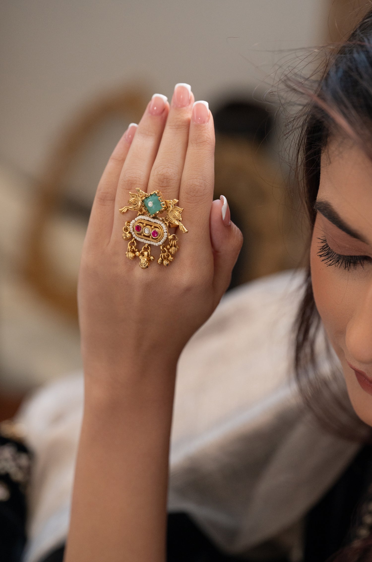 Mridula Temple Work Ring