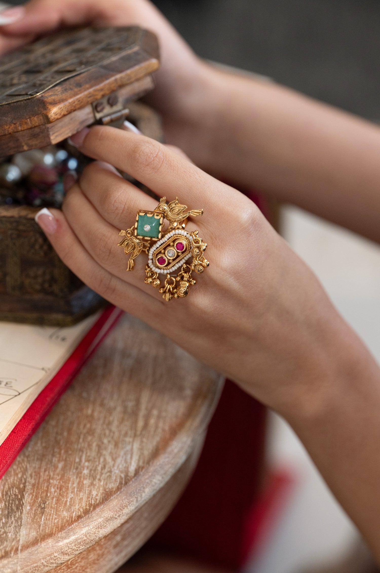 Mridula Temple Work Ring