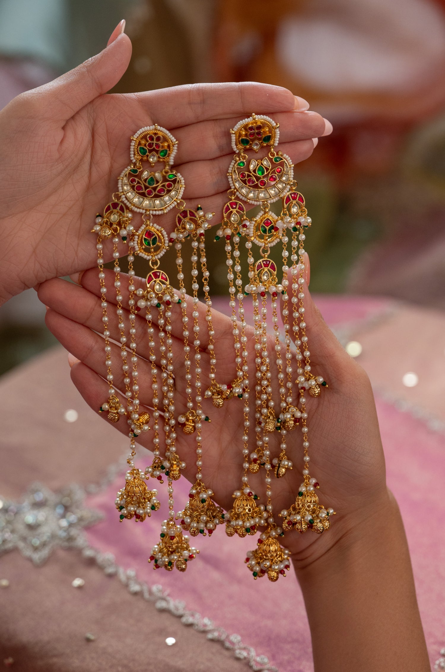 Asmita Kundan Kashmiri Earrings
