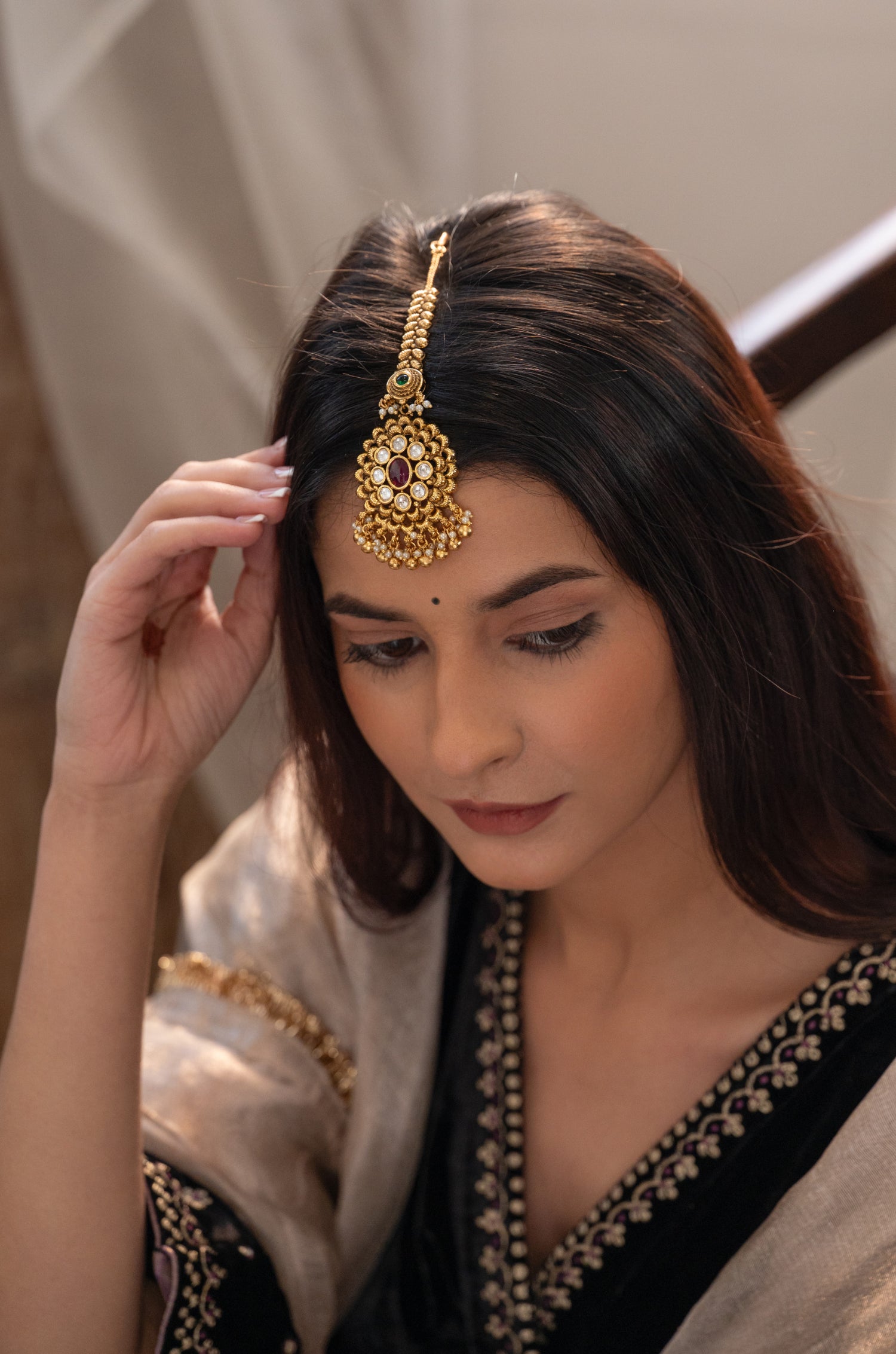 Timcy Temple Work Maangtikka