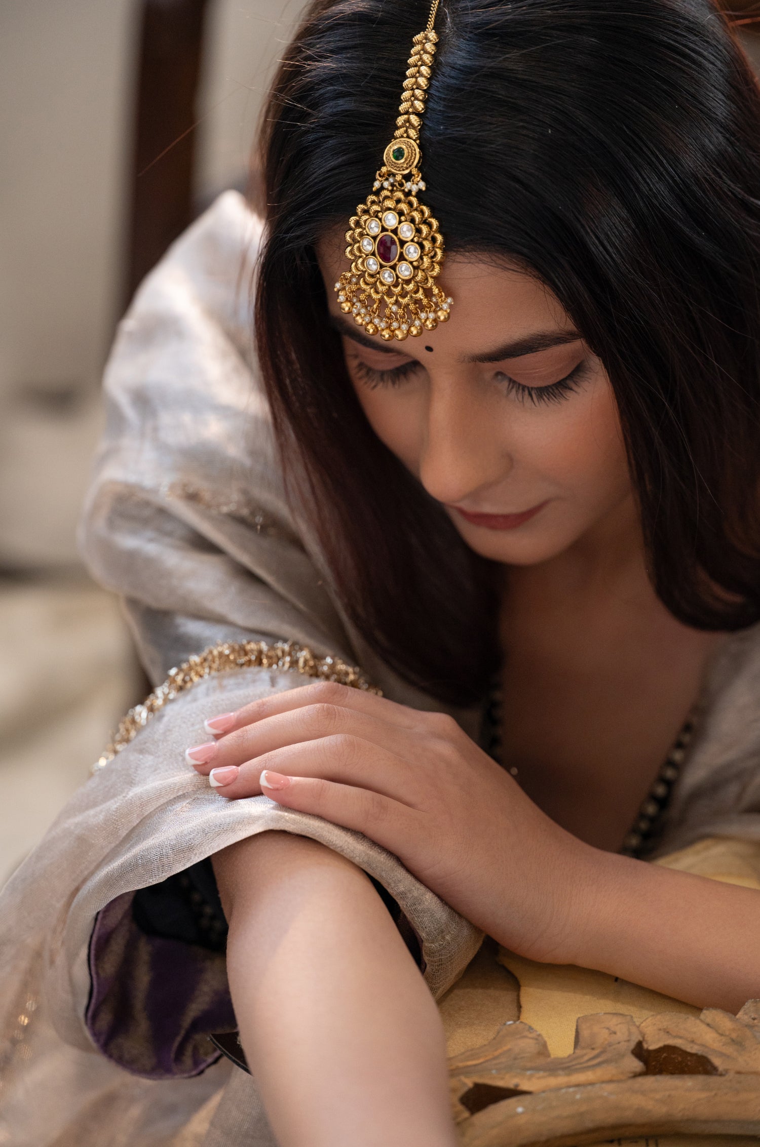 Timcy Temple Work Maangtikka