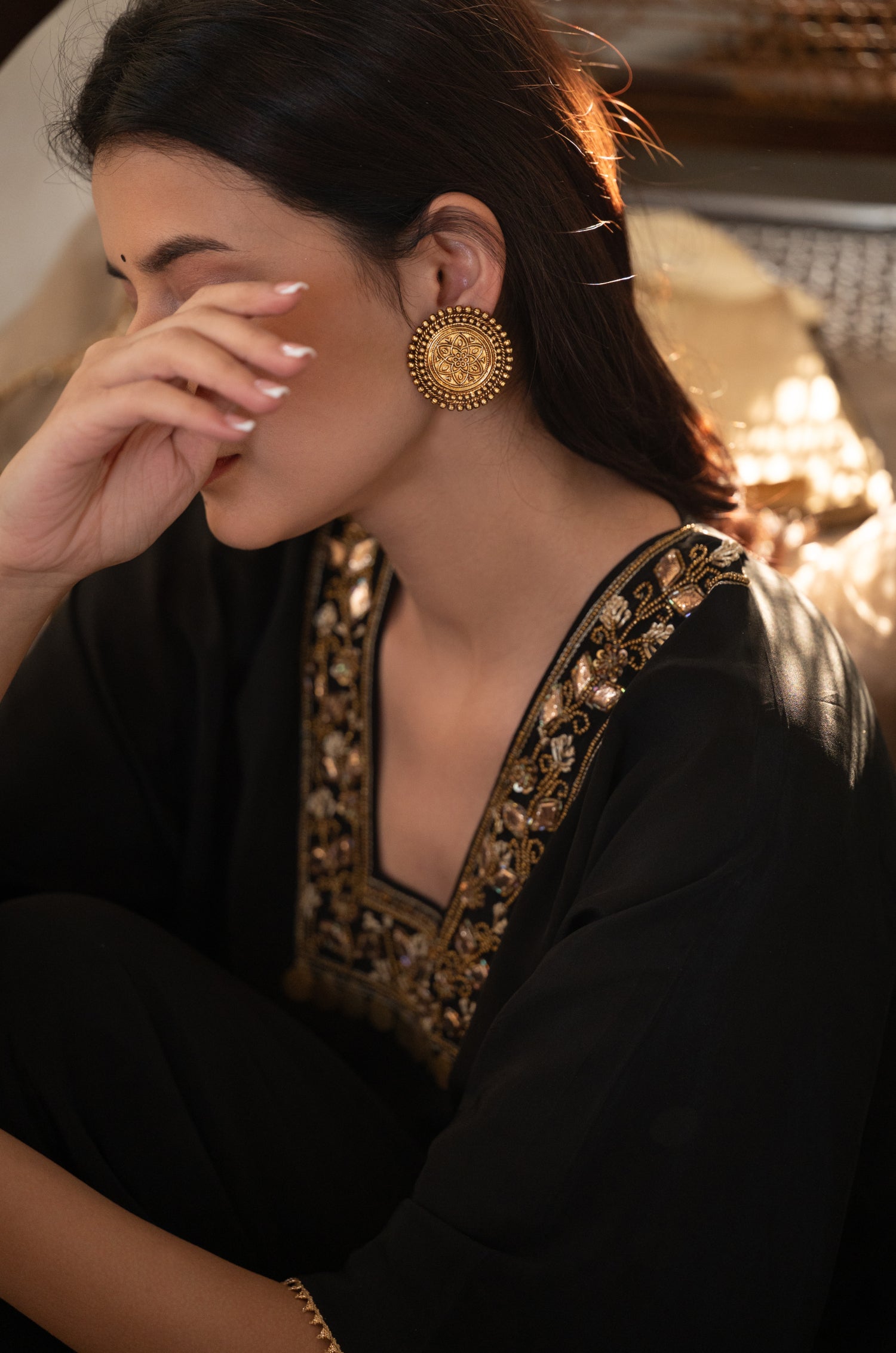 Kamakshi Temple Earrings