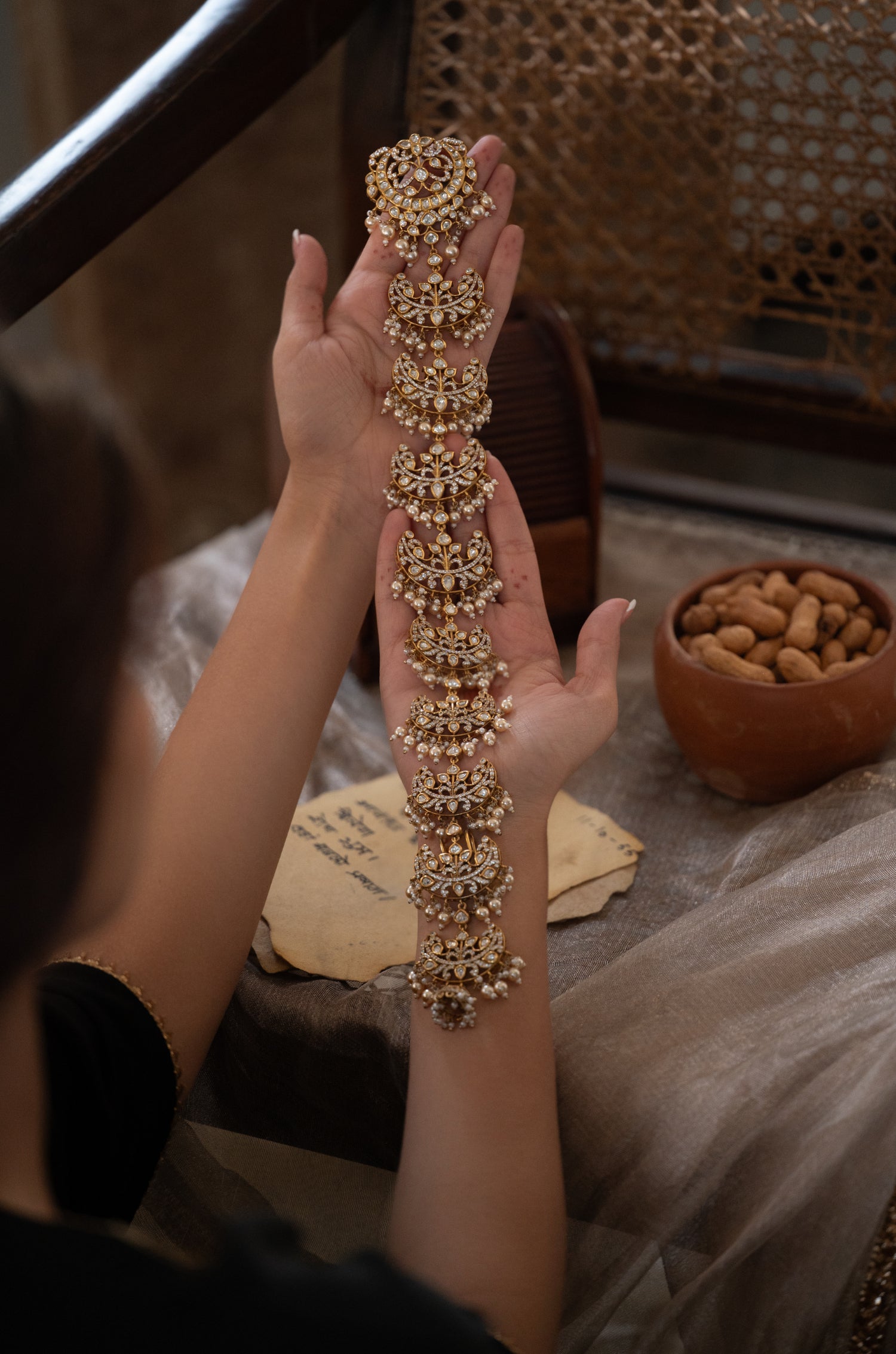 Sakina Polki Braid Pin