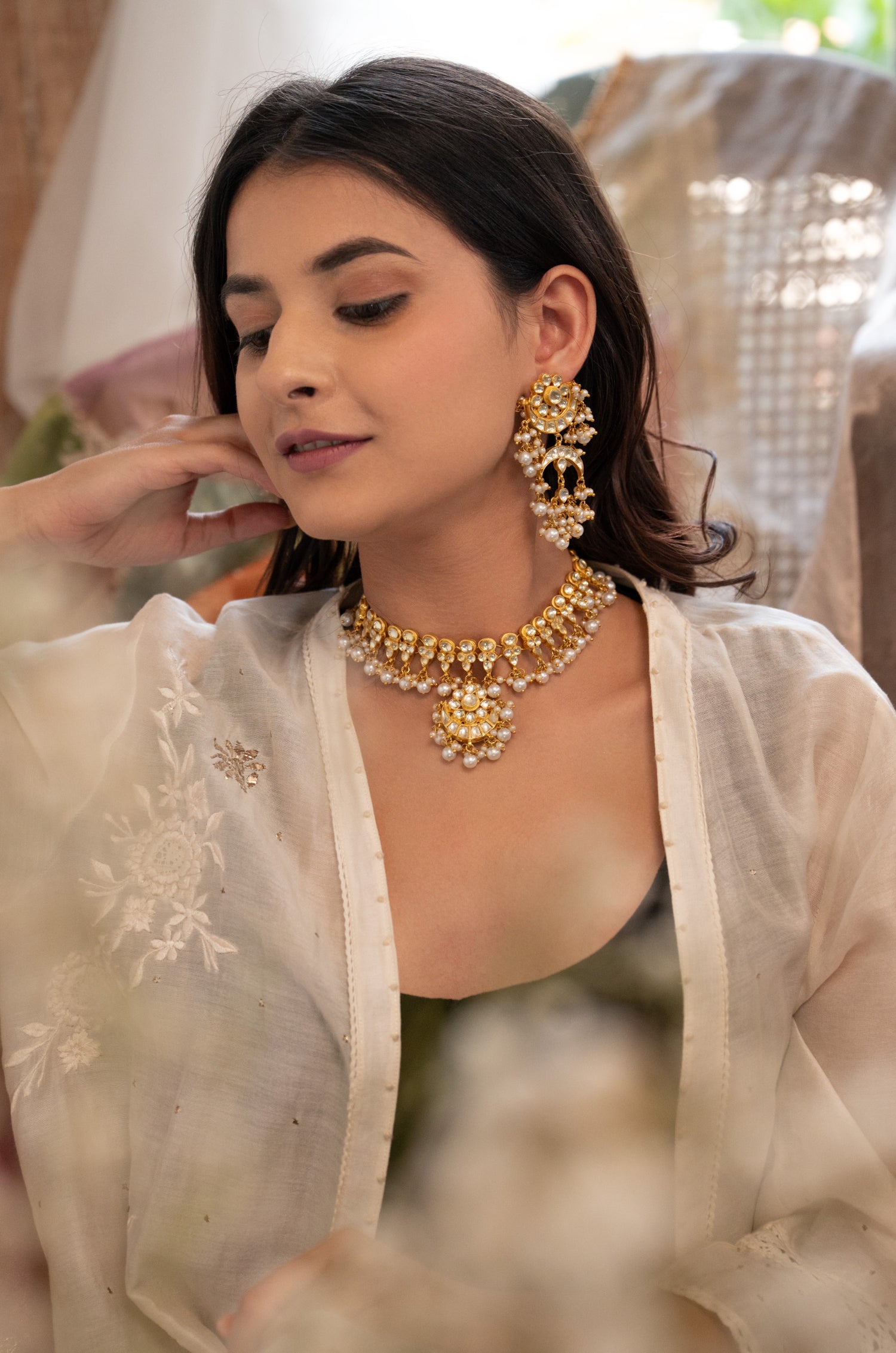 Yurina Kundan Necklace Set
