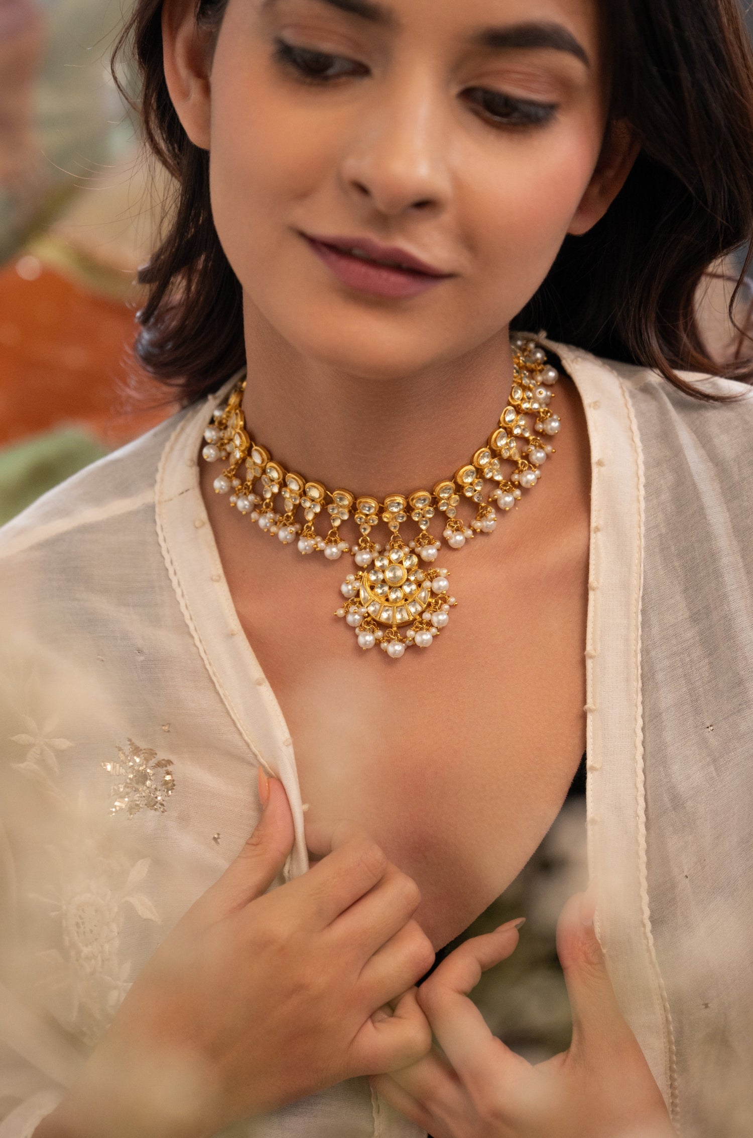 Yurina Kundan Necklace Set