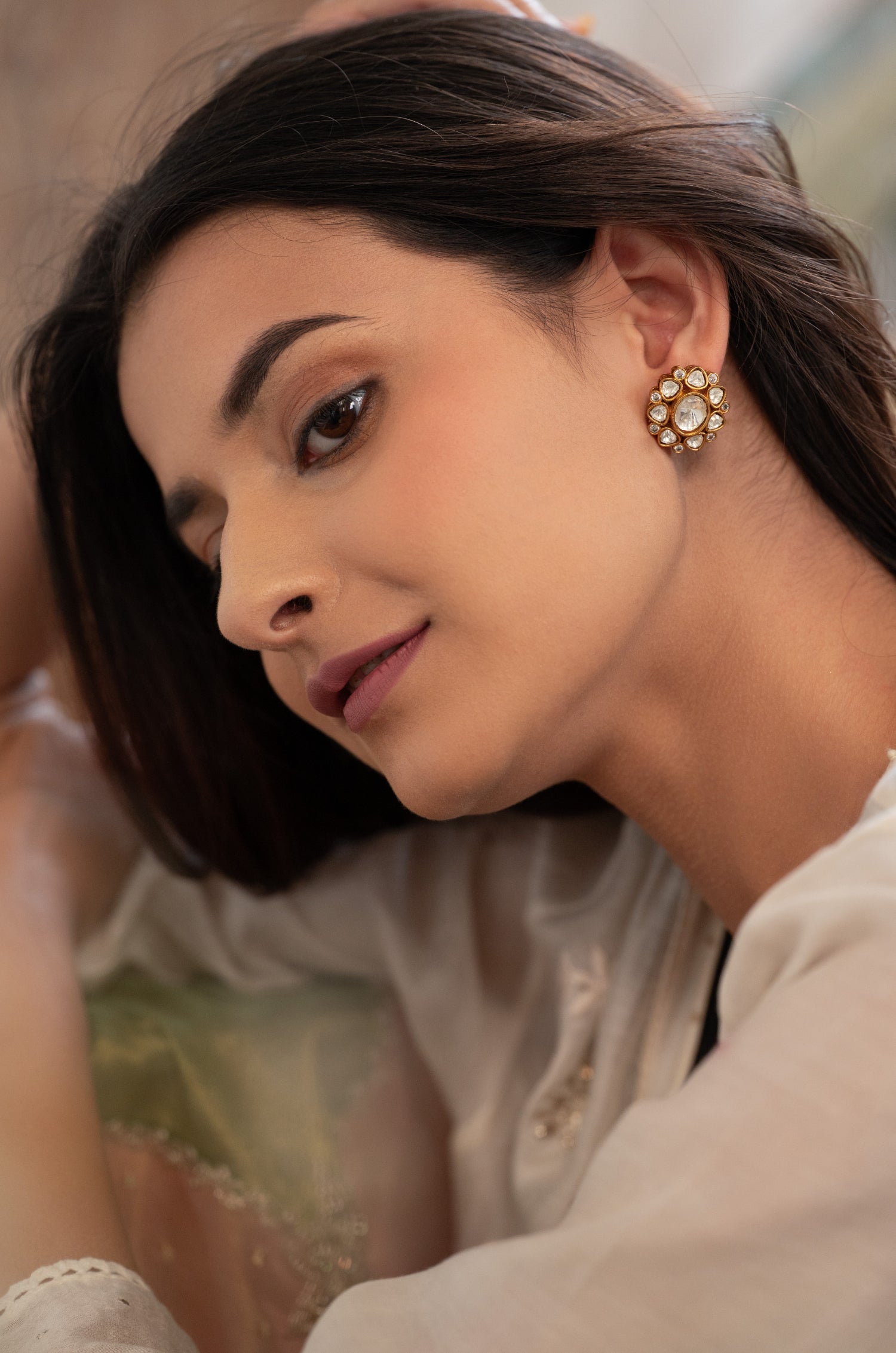 Hania Polki Studs