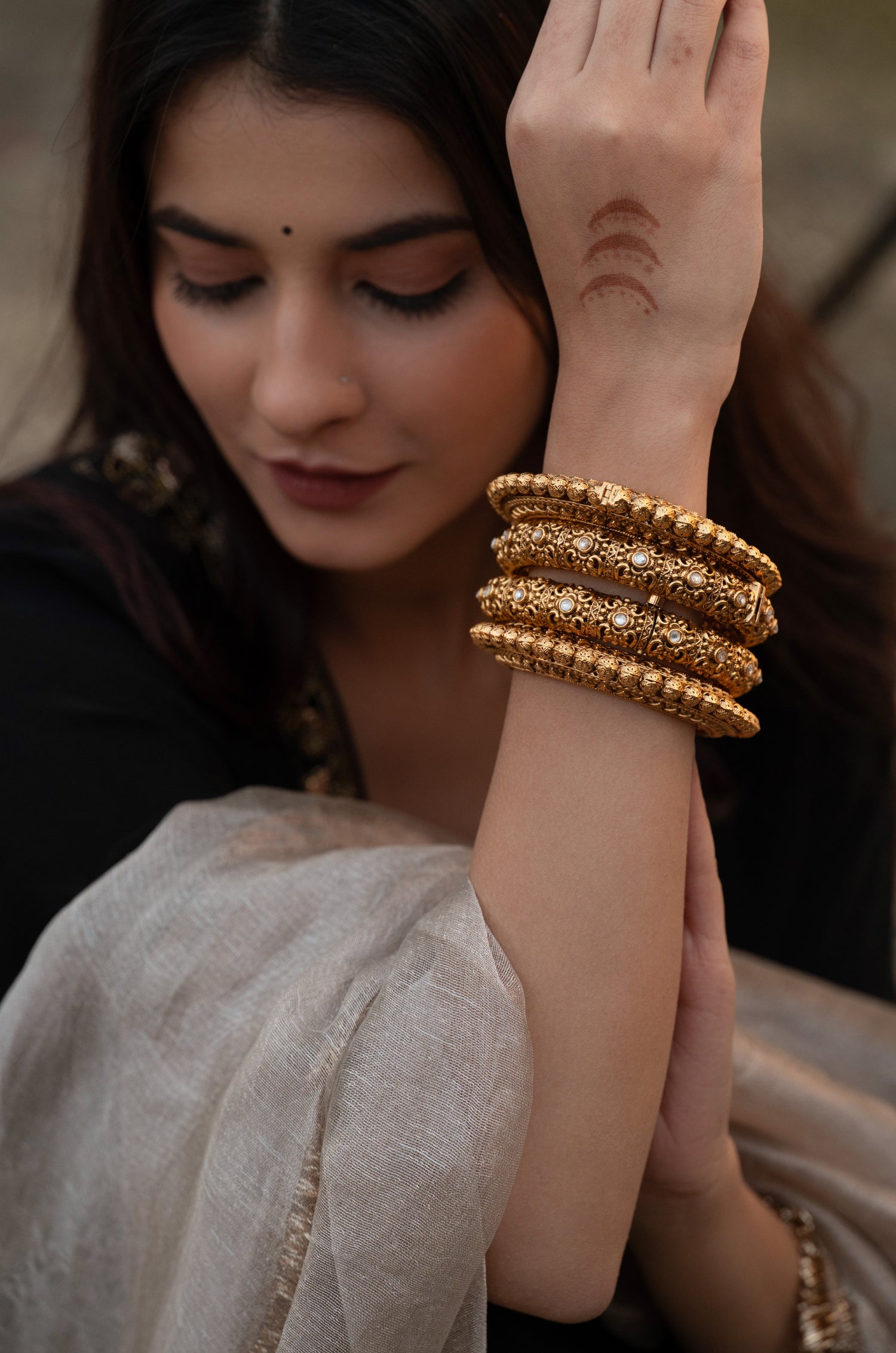Maitrika Temple Work Bangles