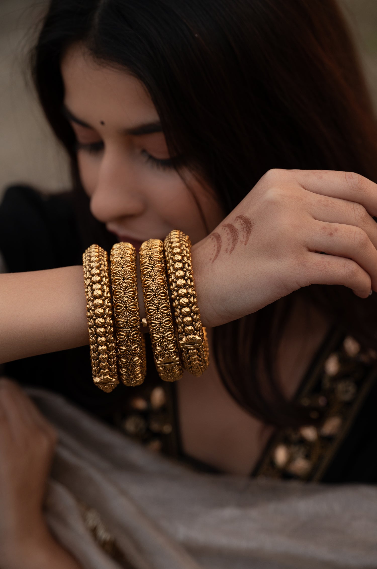 Geetika Temple Work Bangles