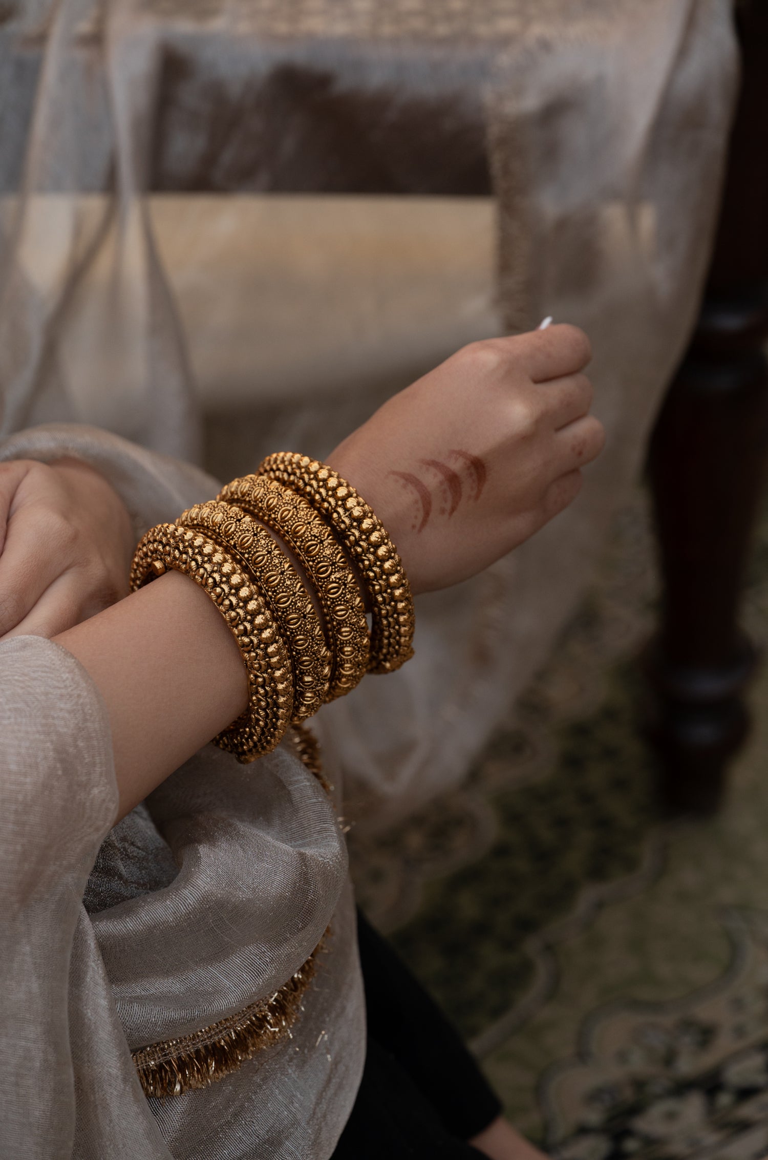 Geetika Temple Work Bangles