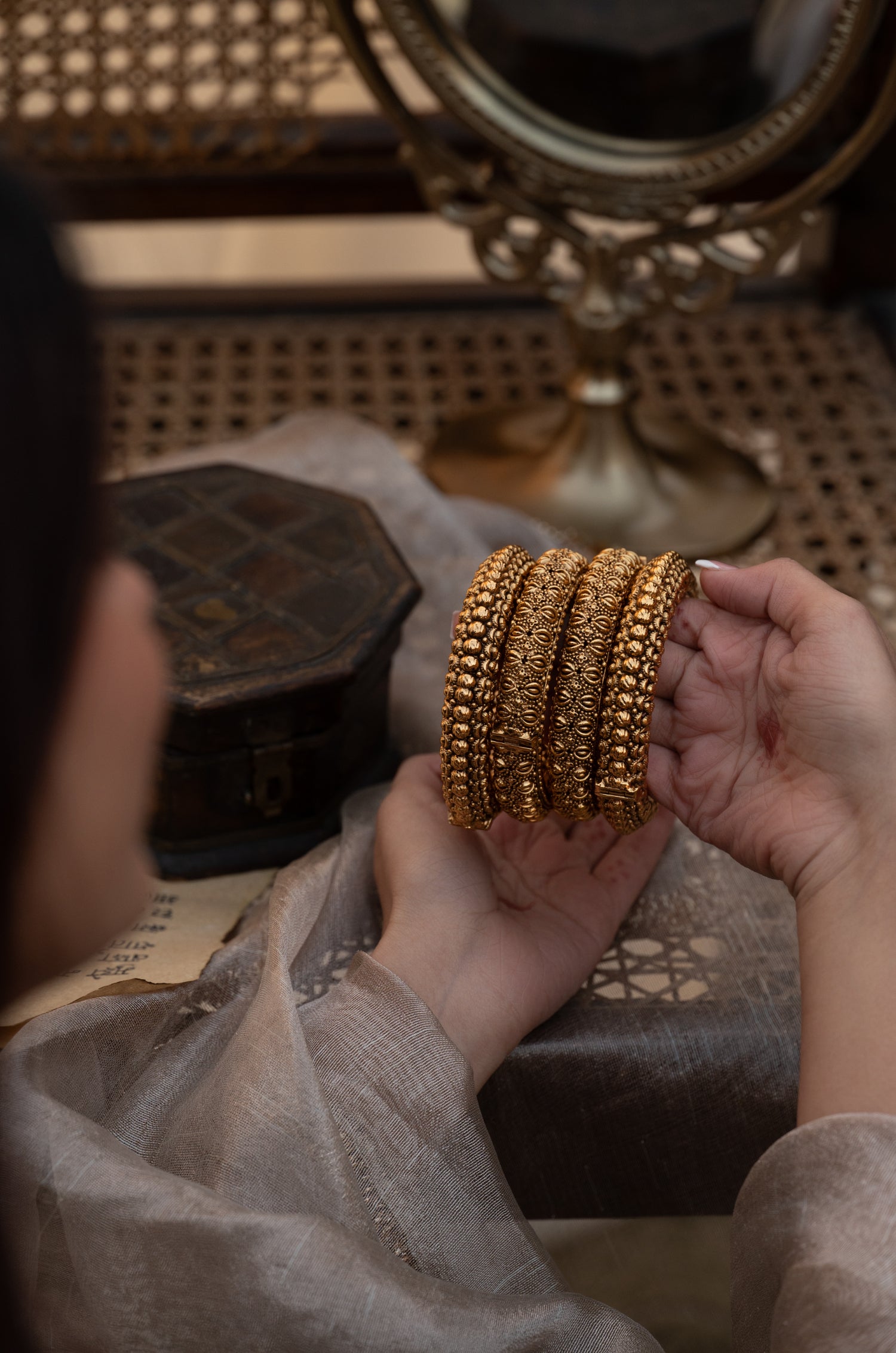 Geetika Temple Work Bangles