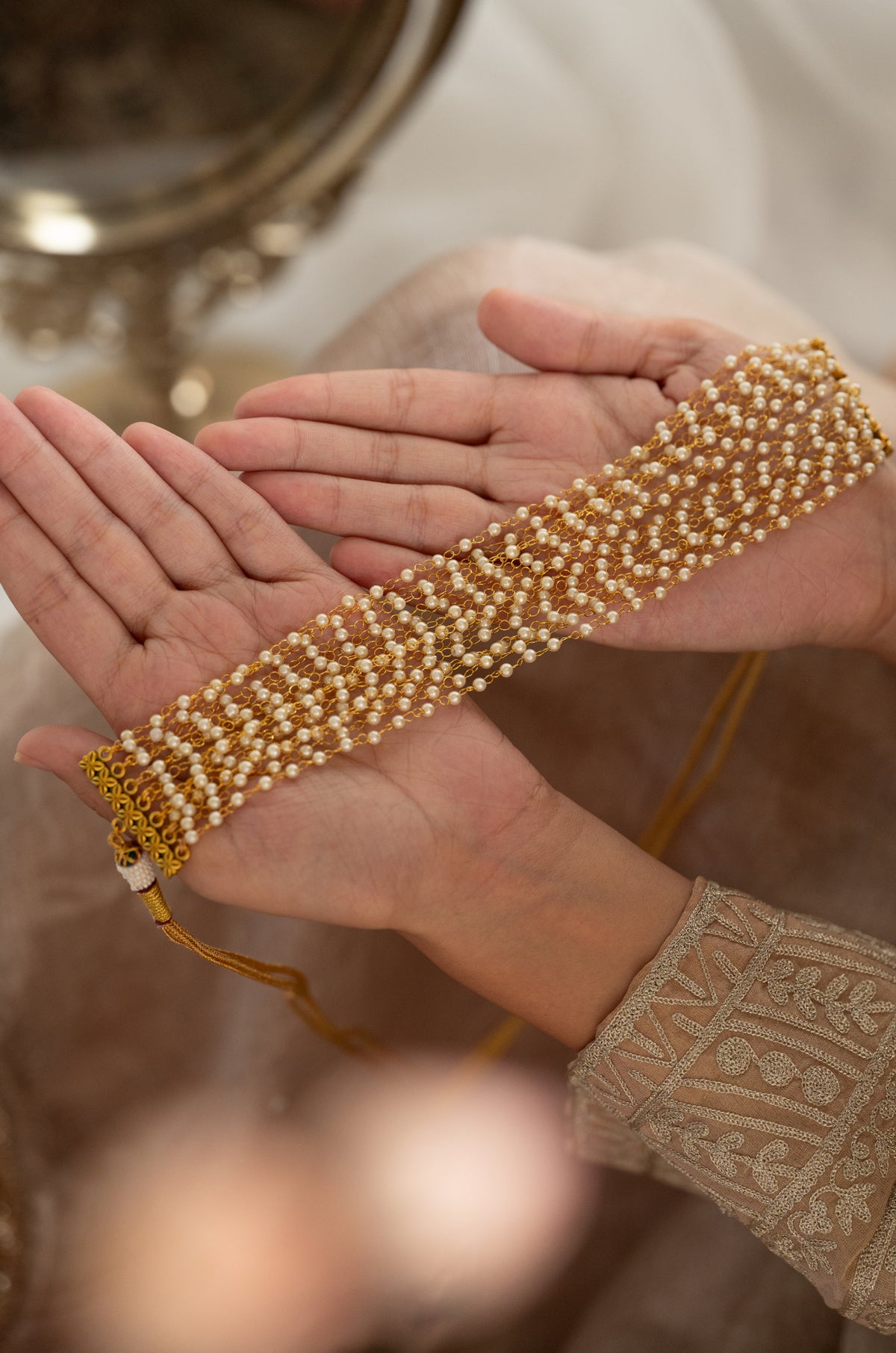 Kyra Pearl Choker Necklace