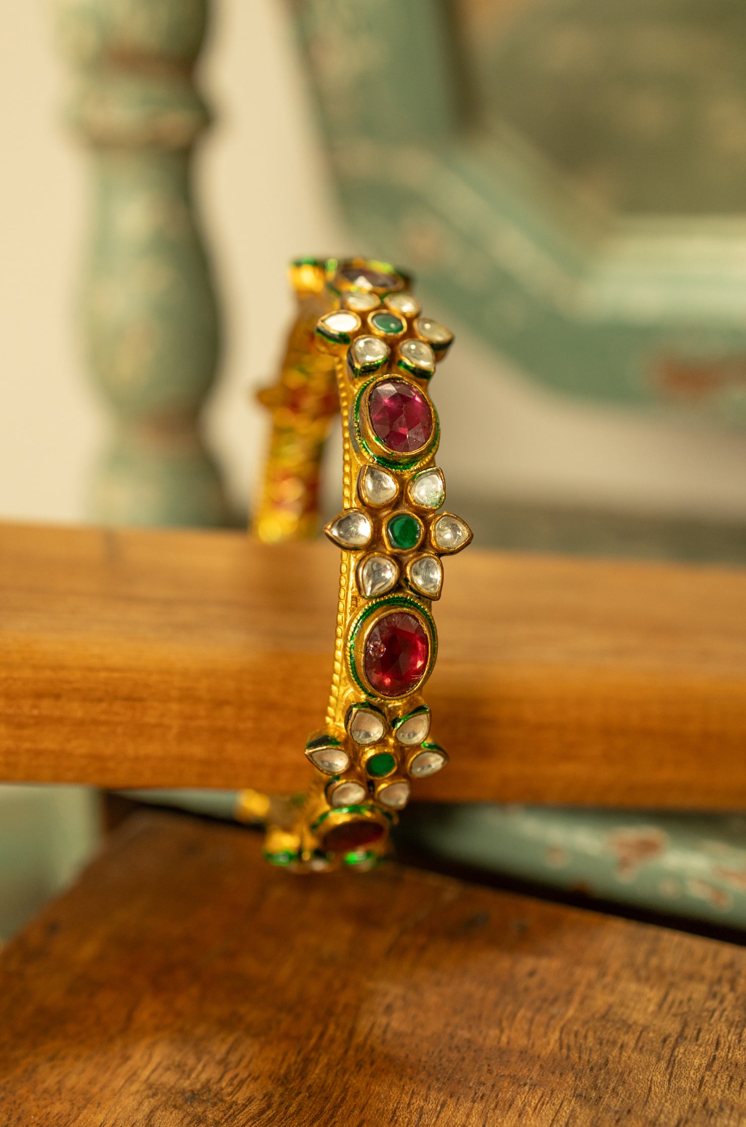 Ruby Kundan Bangle