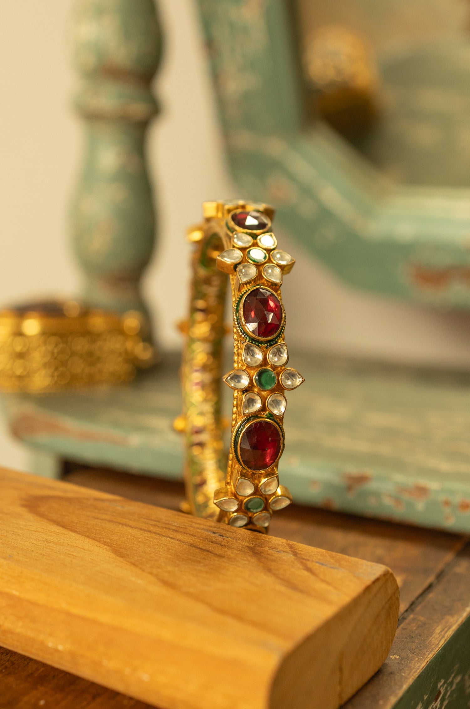 Ruby Kundan Bangle