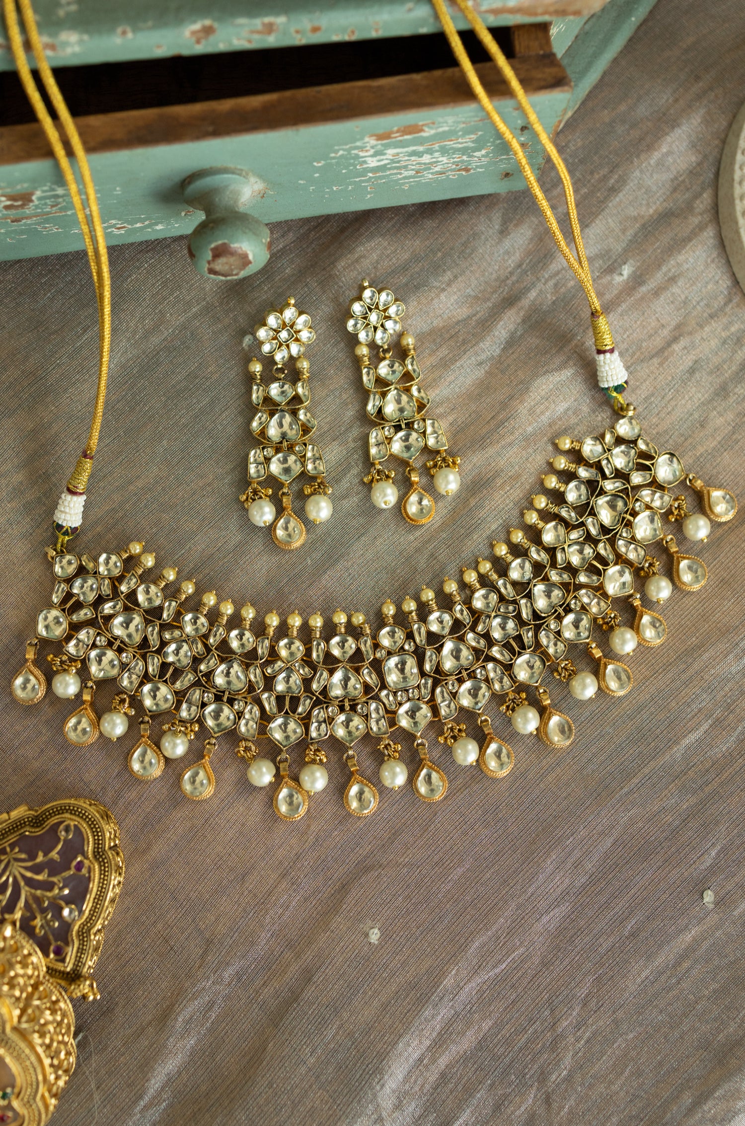 Daksha Kundan Choker Necklace Set