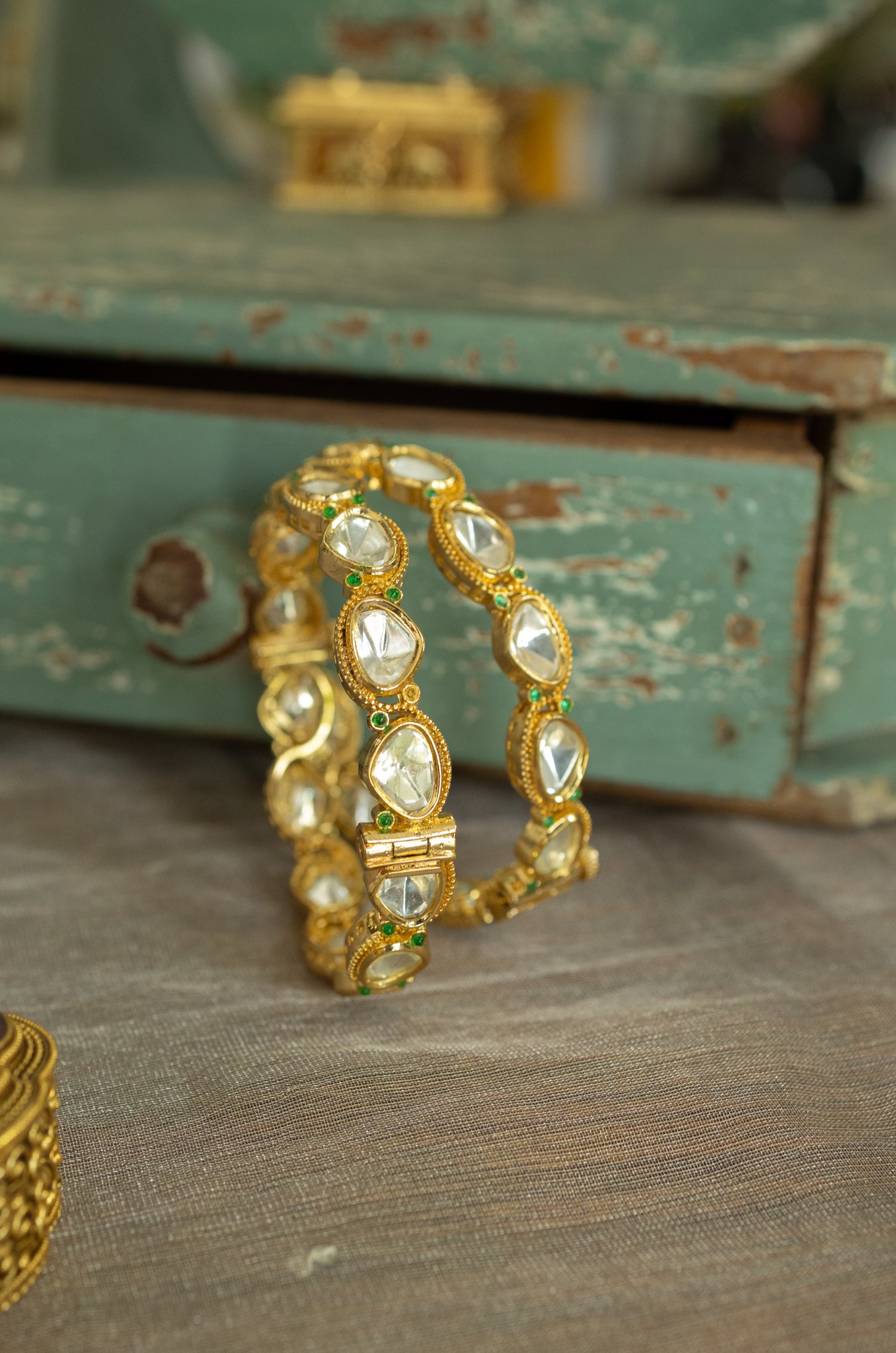 Aamaya Polki Bangles - Set of 2