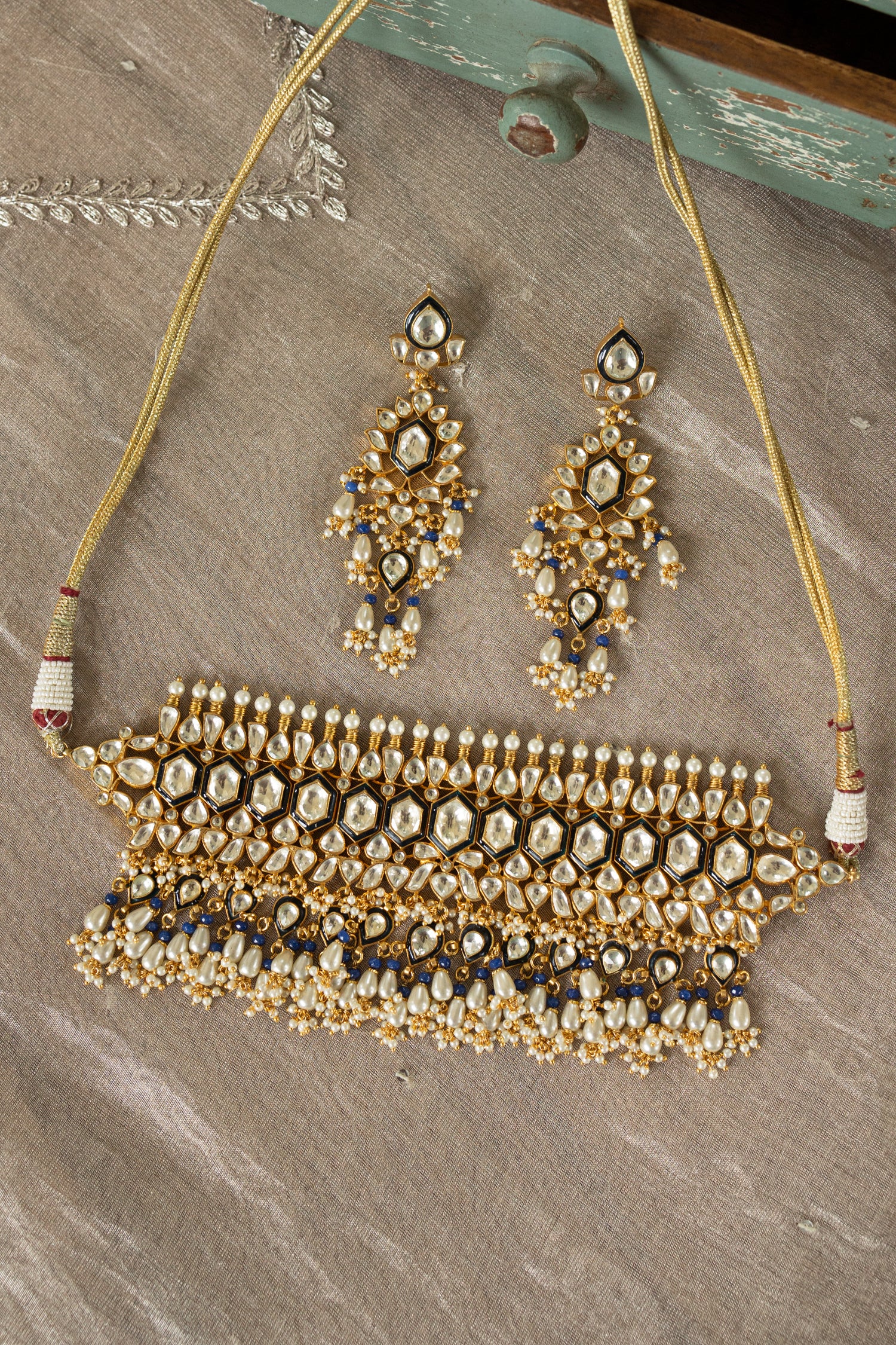 Damini Kundan Necklace Set
