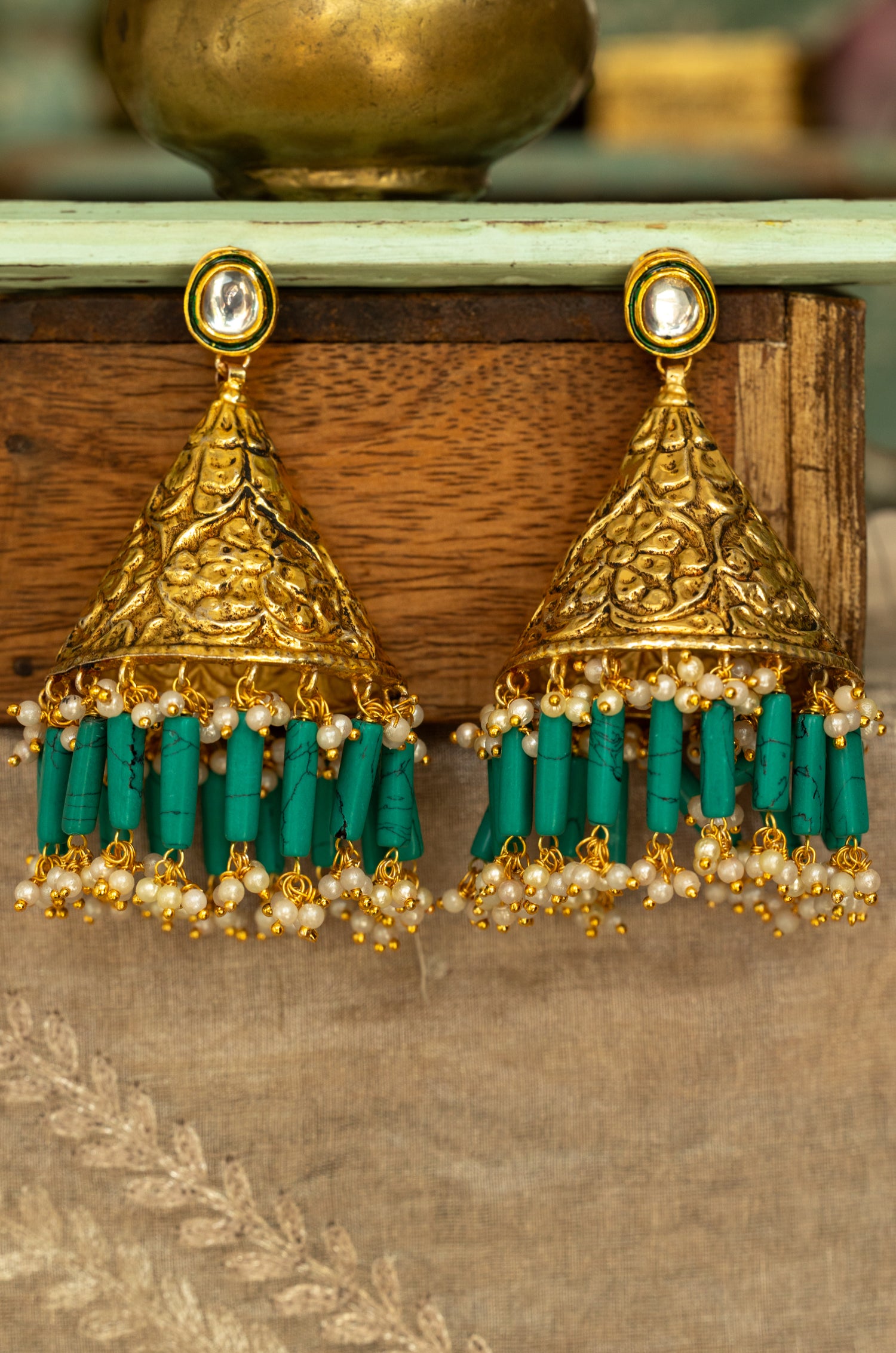 Seesha Dogri Chitrayi Jhumka Earrings