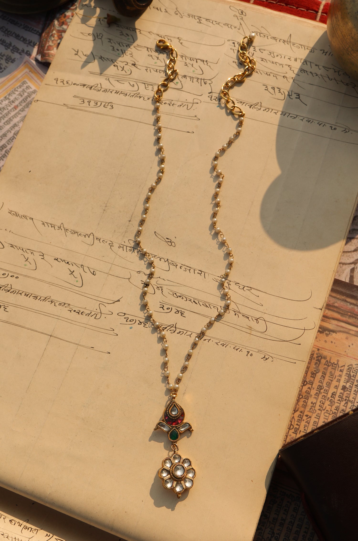 Dharmi Kundan Pendant Necklace