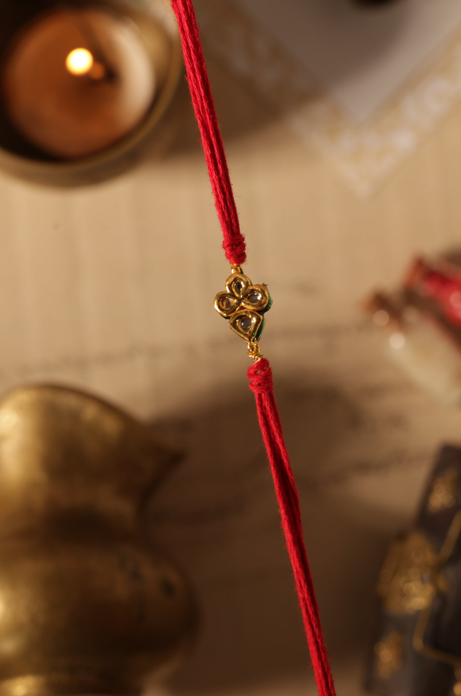 Zari Kundan Rakhi