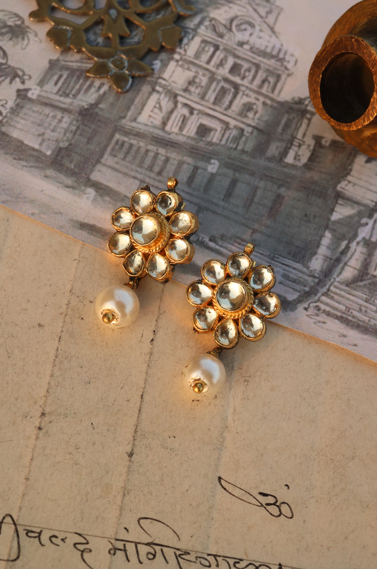 Manika Kundan Earrings