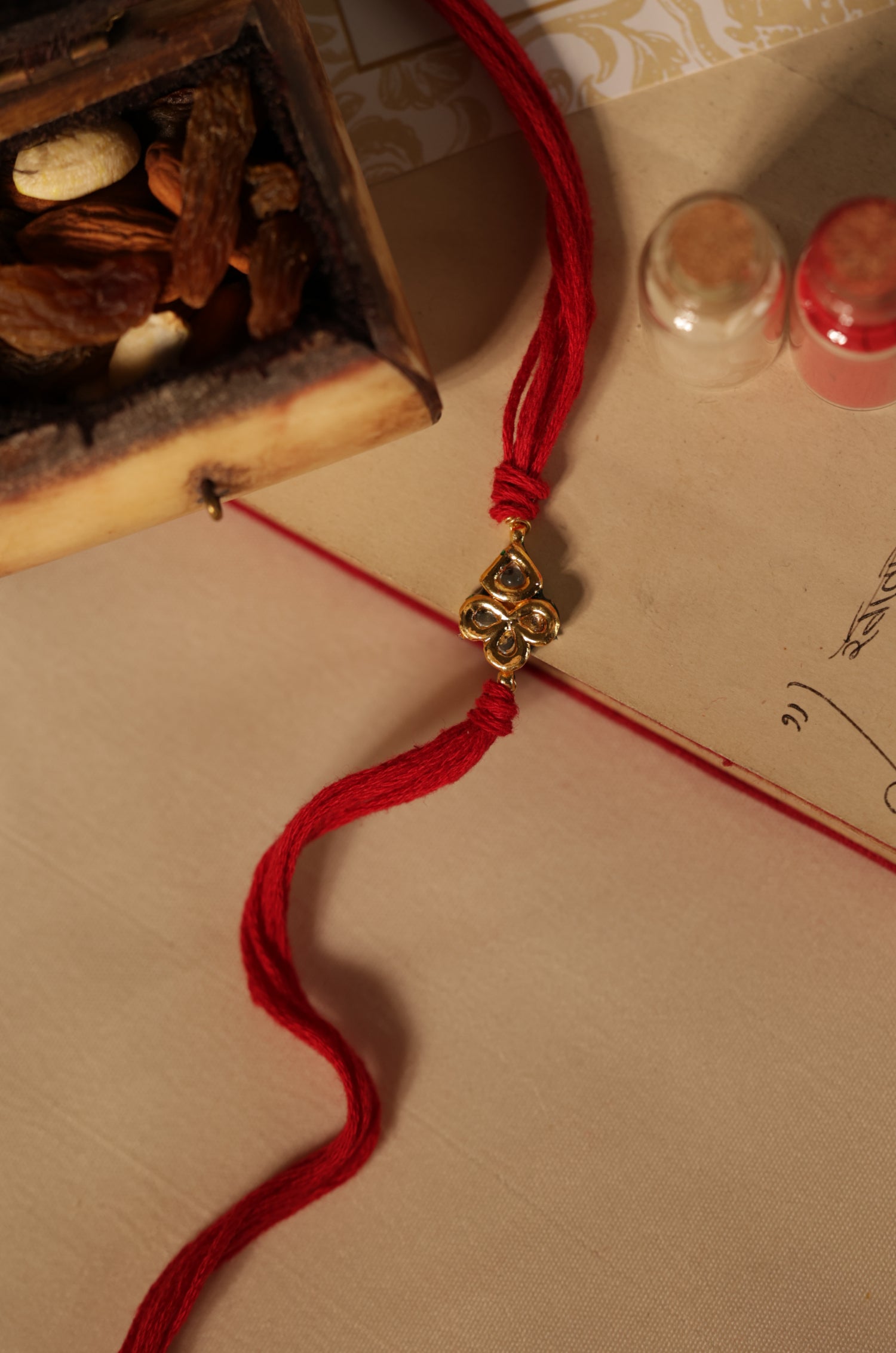 Zari Kundan Rakhi