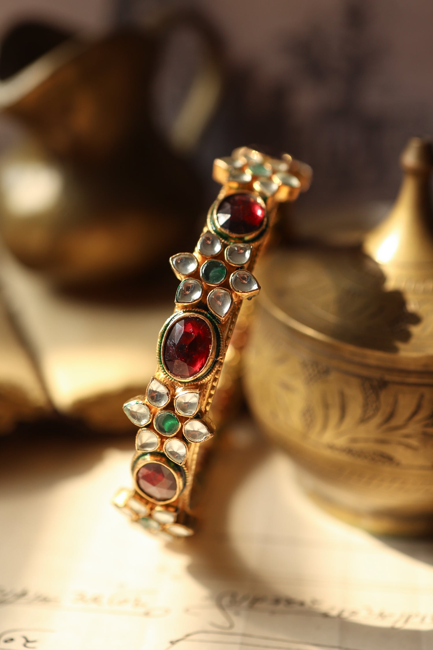 Ruby Kundan Bangle