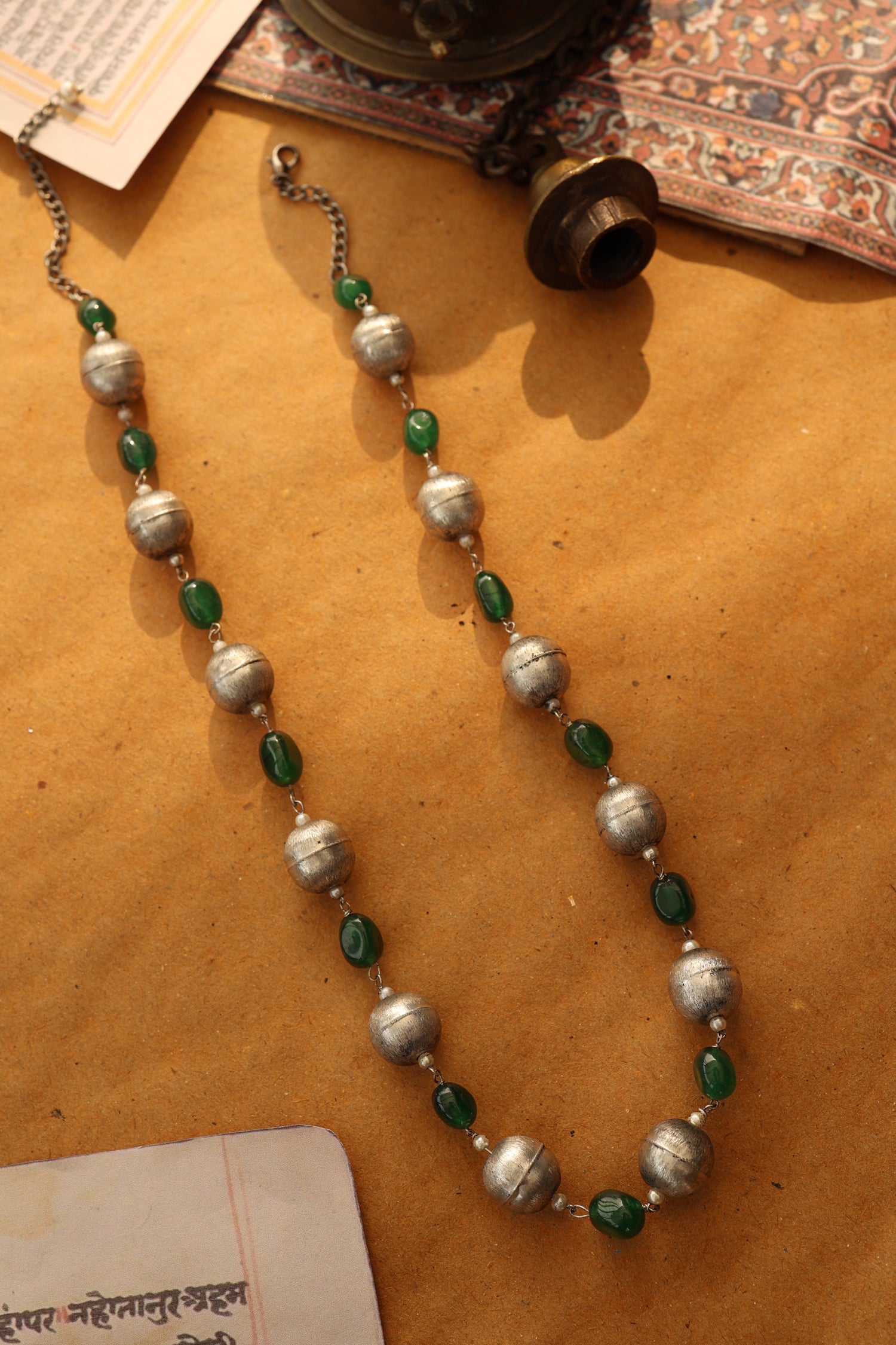 Ruba Green String Necklace