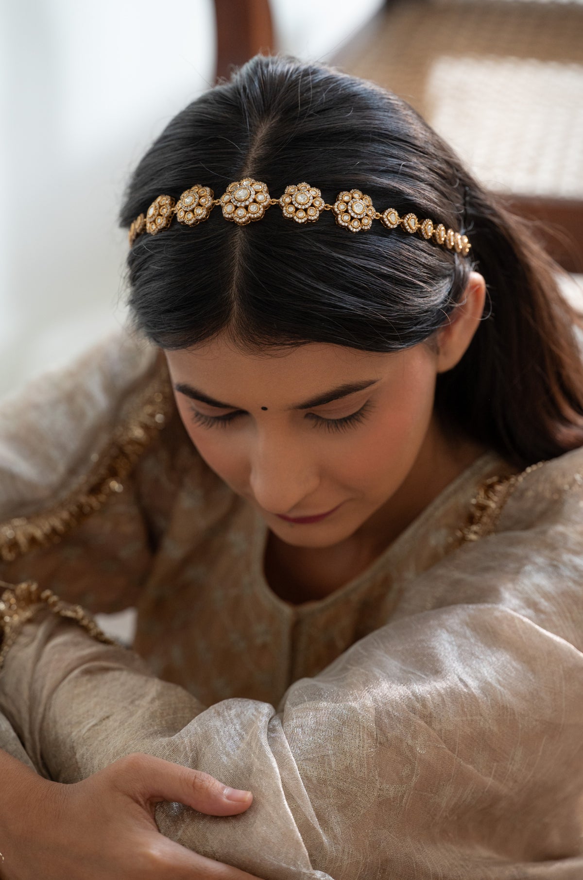 Zaida Floral Polki Headband
